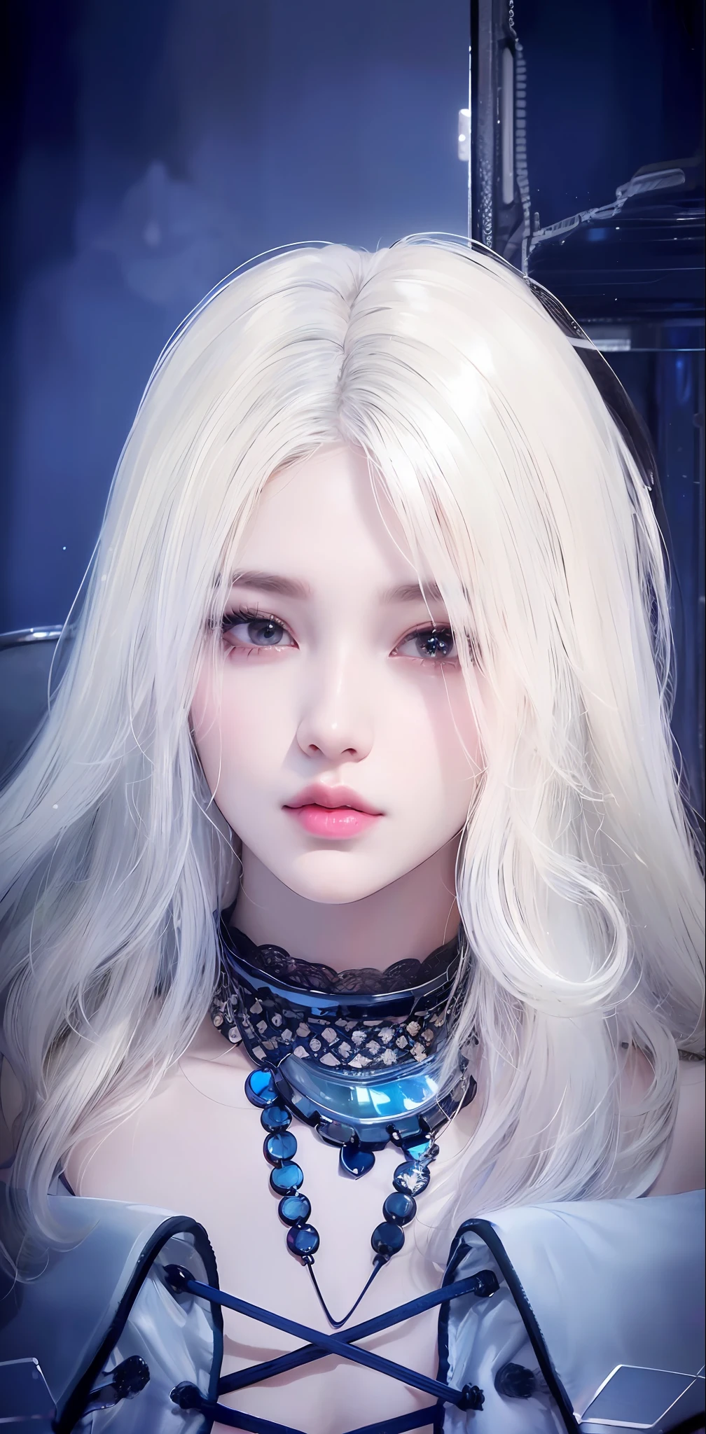 (8k, RAW photo, photorealistic:1.25) ,( lipgloss, eyelashes, gloss-face, glossy skin, best quality, ultra highres, depth of field, chromatic aberration, caustics, Broad lighting, natural shading, Kpop idol) looking at the audience With serenity and goddess-like bliss,