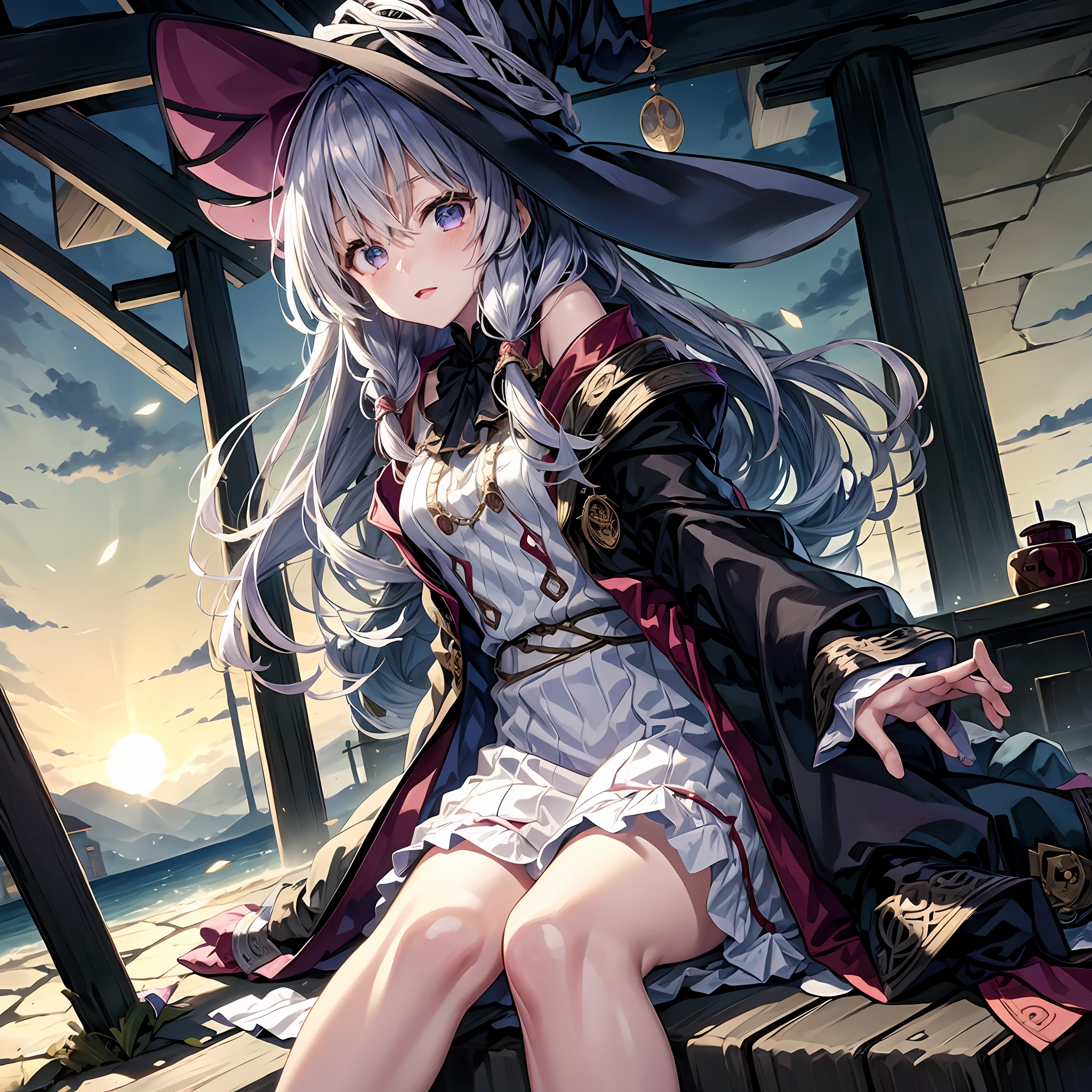 Girl, anime cosplayer, cosplay elaina from majo no tabi-tabi