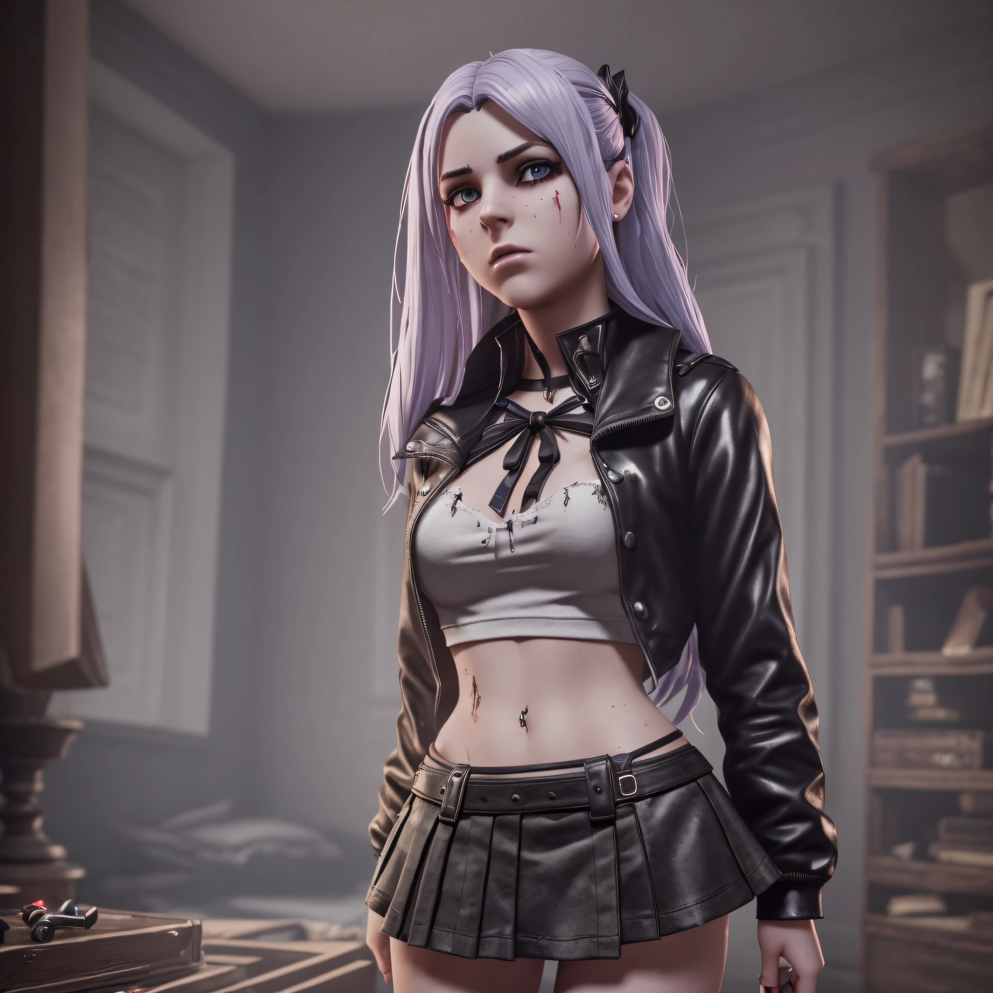 25 year old possessed girl,(erotism:1.3), (mini skirt:1.3), highly detailed, murderous, beautiful, Cinematic film still, hdr, cinematic lighting, extra eyes, sexy, high resolution, top quality, fortnite --auto --s2