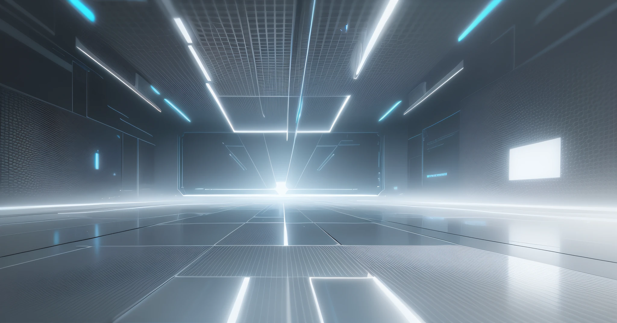 Wide and grand white futuristic AI square, white, light signal, circuit, empty space, vista, empty, light signal, circuit, transparent glass texture, 3D, bright white background, overlook, dot perspective, light color technology, masterpiece, high detail, best quality, high quality, very detailed CG unity 8k wallpaper,