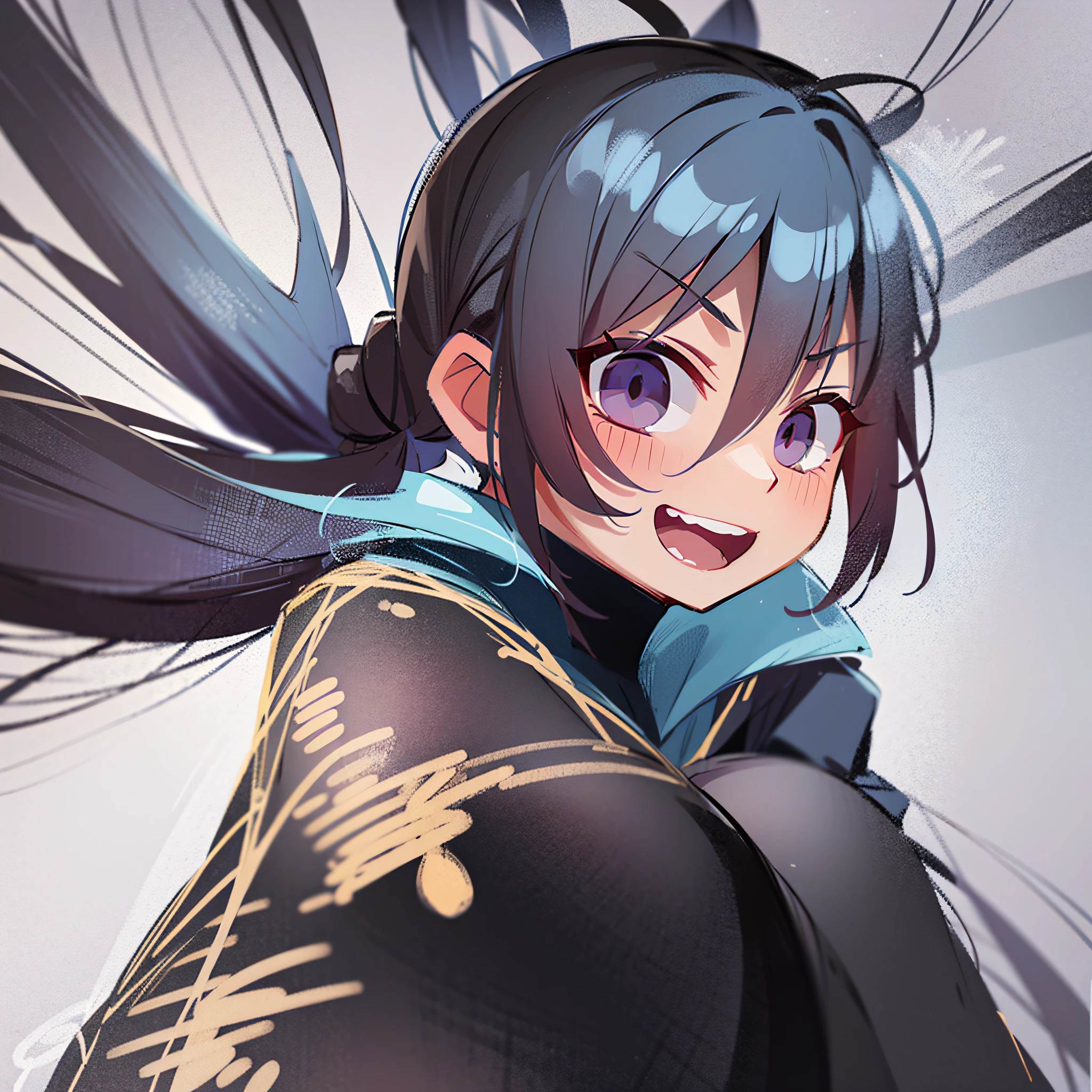 Make people look particularly comfortable villain, vector style, can't distinguish gender, cute, charming