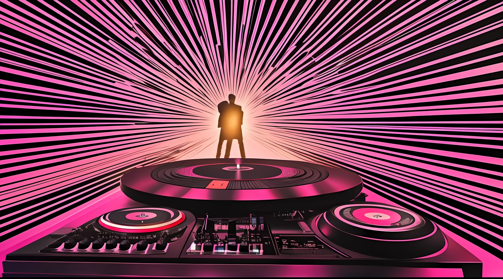 digital illustration, in the style of the Family Guy animated series: A DJ is performing in a warehouse of Budapest with a massive party happening around. The faces are sharply visible, and the graphic style is sleek and minimalist. The image is ultra-realistic, detailed, clean, in HD quality, intricate details, clean faces, Nikon D810 | ISO ?? | focal length 20 mm (Voigtländer 20 mm f3.5) | aperture f/9 | exposure time 1/40 Sec (DRI) --auto --s2