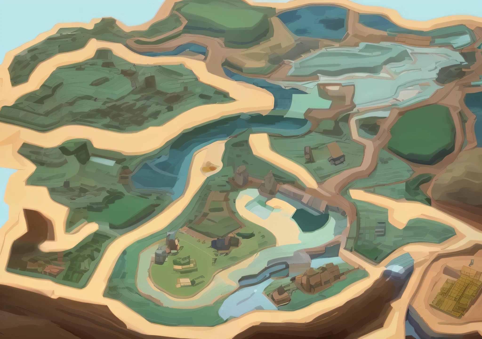 Map close-up with animals and trees background, anime Yuru camp, Yuru camp, game map, game screenshot, game screenshot, Chiba Yudai, けもの, game screen, cover of new video game, anime village landscape, game screen, map, treasure map