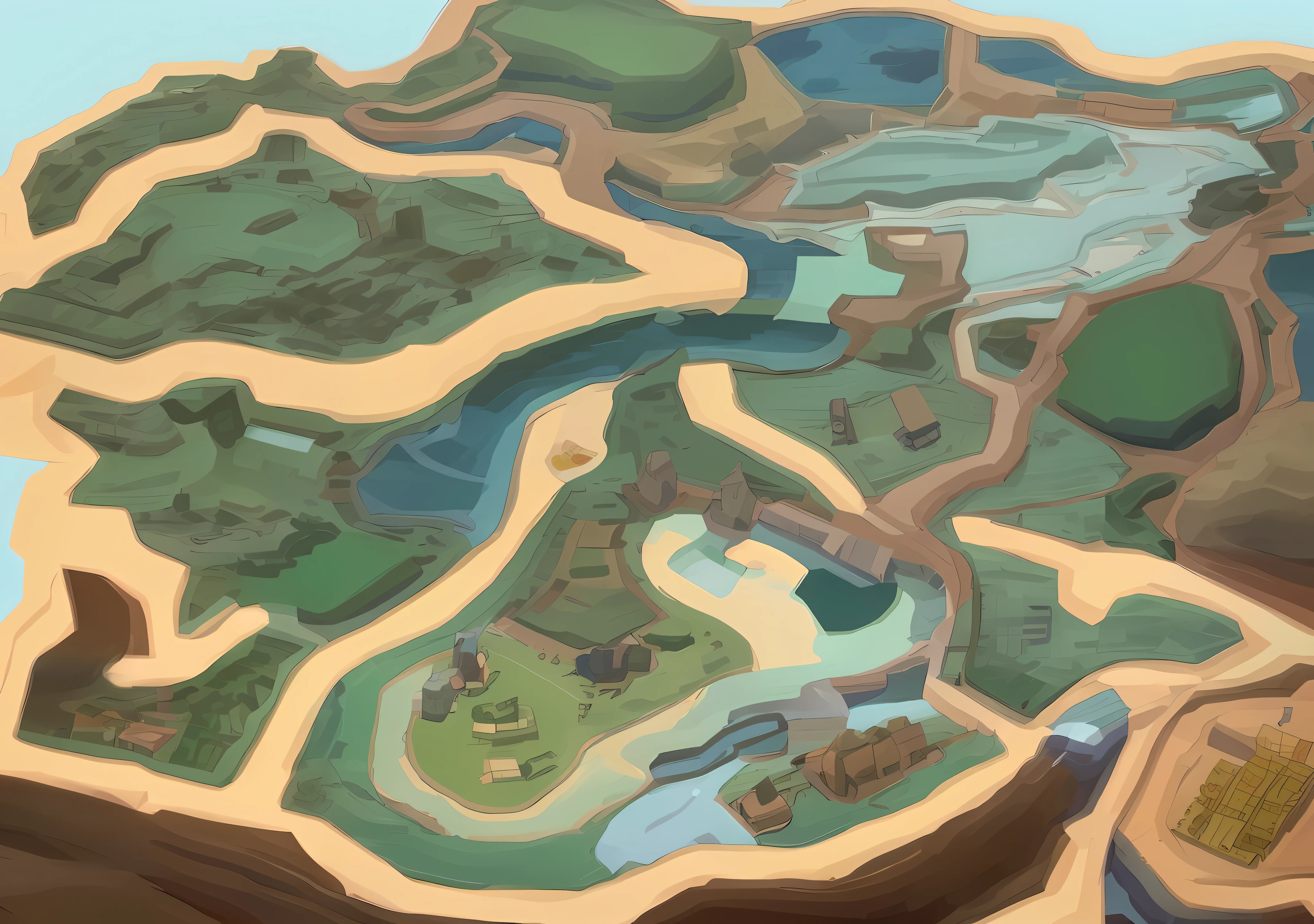 Map close-up with animals and trees background, anime Yuru camp, Yuru camp, game map, game screenshot, game screenshot, Chiba Yudai, けもの, game screen, cover of new video game, anime village landscape, game screen, map, treasure map