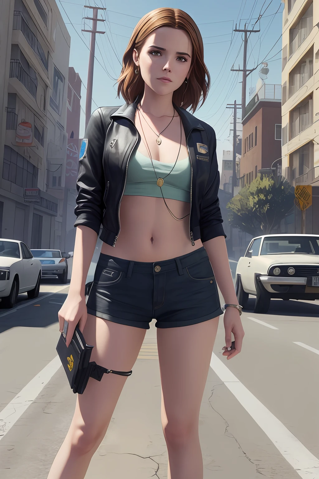 zoey Deutch in gta V, highres --auto --s2