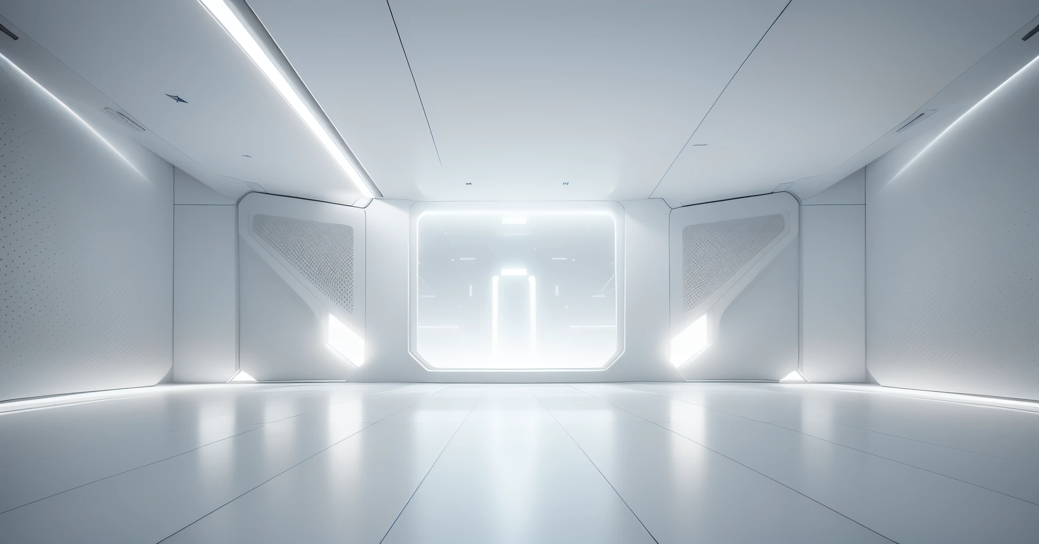 Wide and grand white futuristic AI square, white, light signal, circuit, empty space, vista, empty, light signal, circuit, transparent glass texture, 3D, bright white background, overlook, dot perspective, light color technology, masterpiece, high detail, best quality, high quality, very detailed CG unity 8k wallpaper,