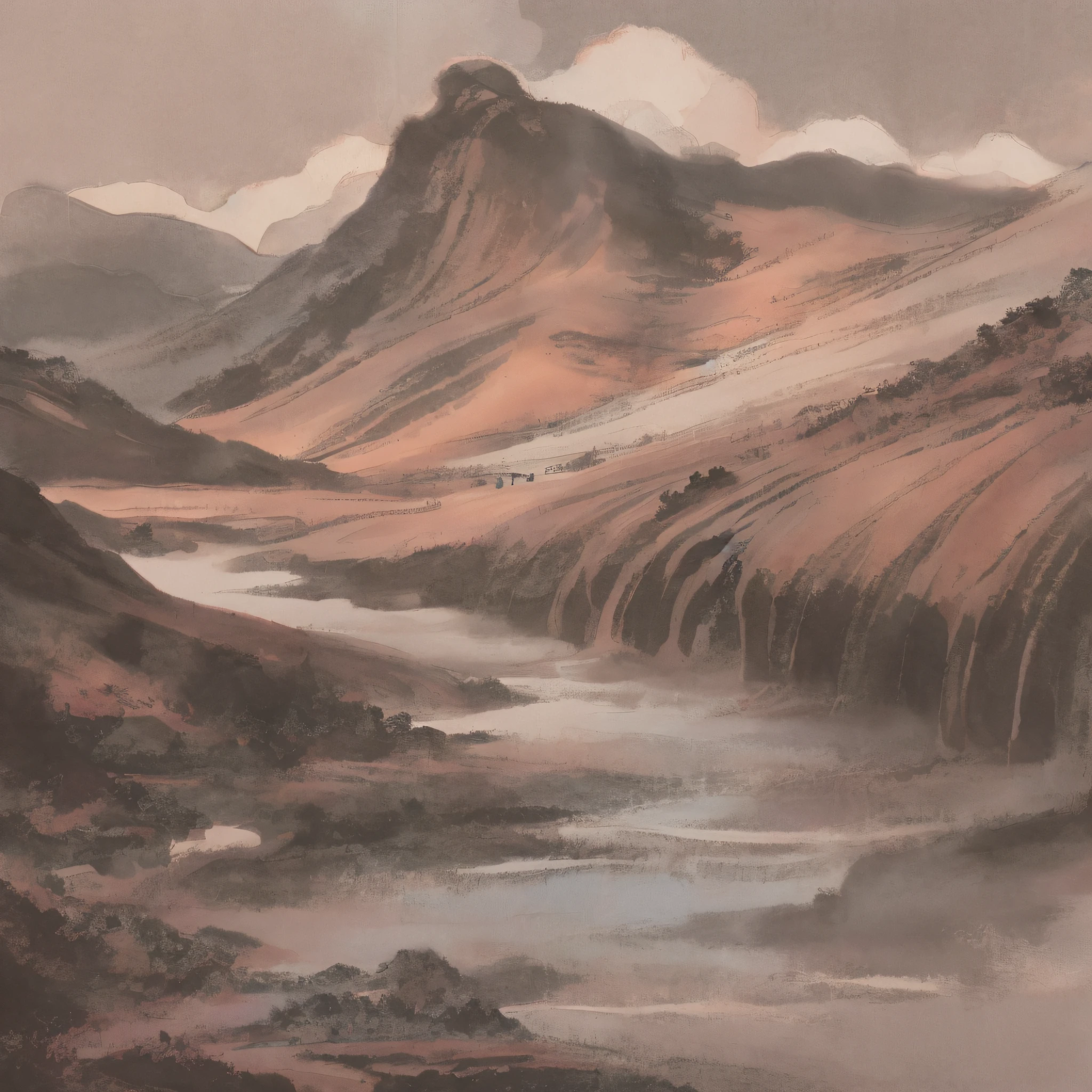 Ink landscape painting --auto --s2