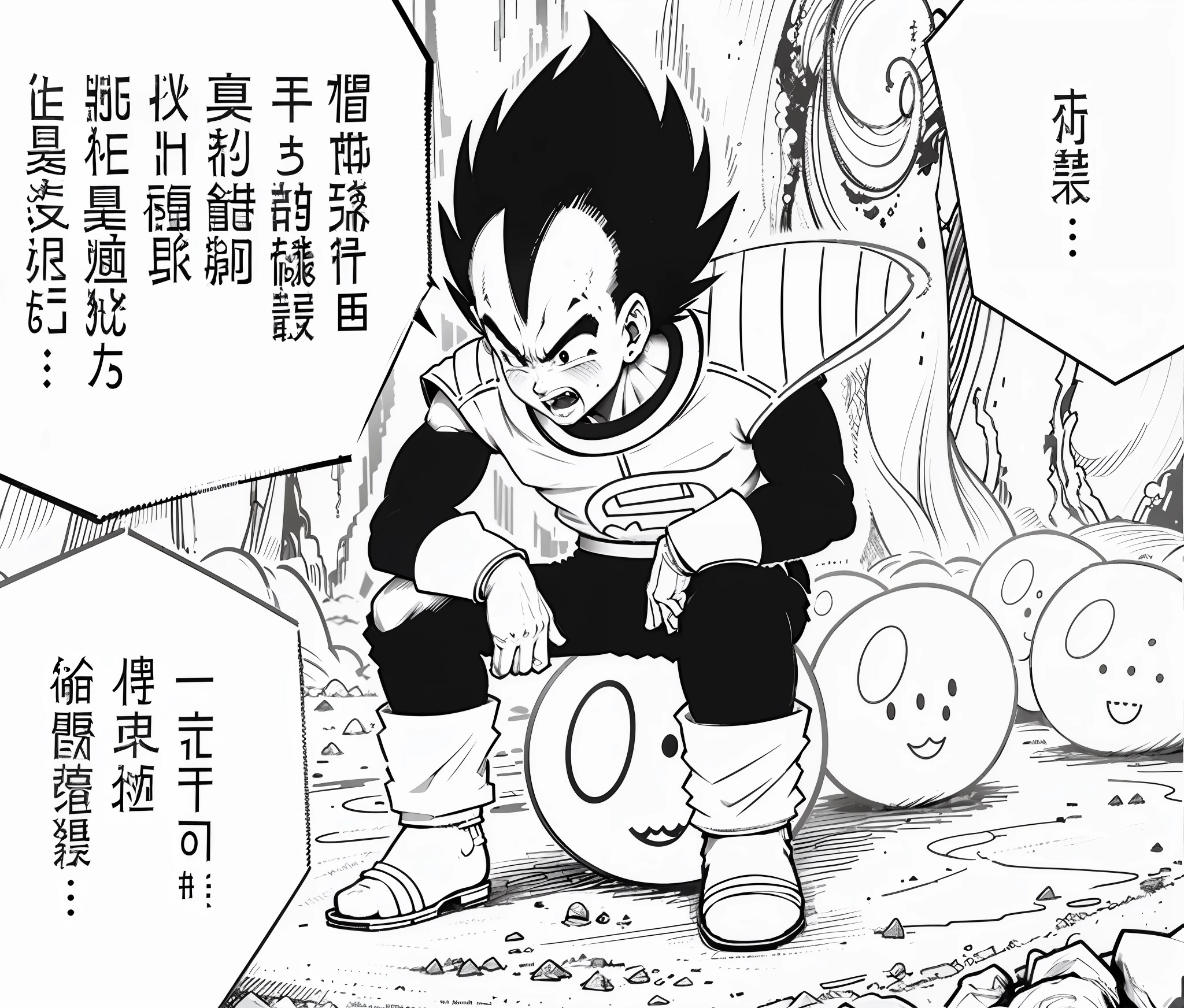 Best quality, super high resolution, (realism: 1.1), super detailed, very detailed, blind box style, dragon ball, color