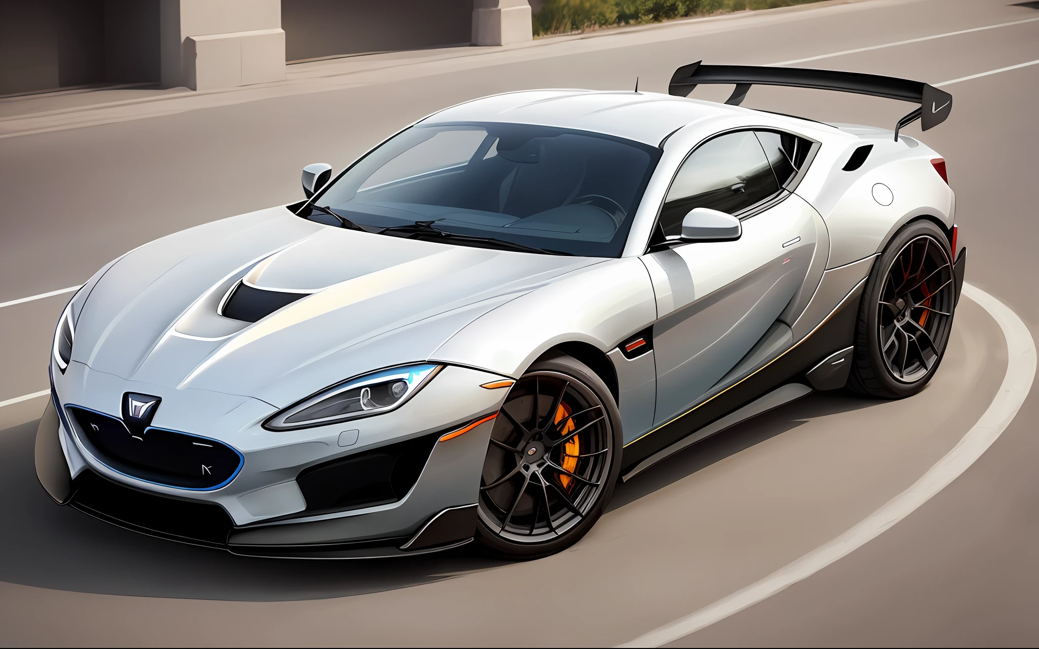 Design a bit like the RIMAC C_TWO. Without emblem. No emblem required. Change the design of the wheel