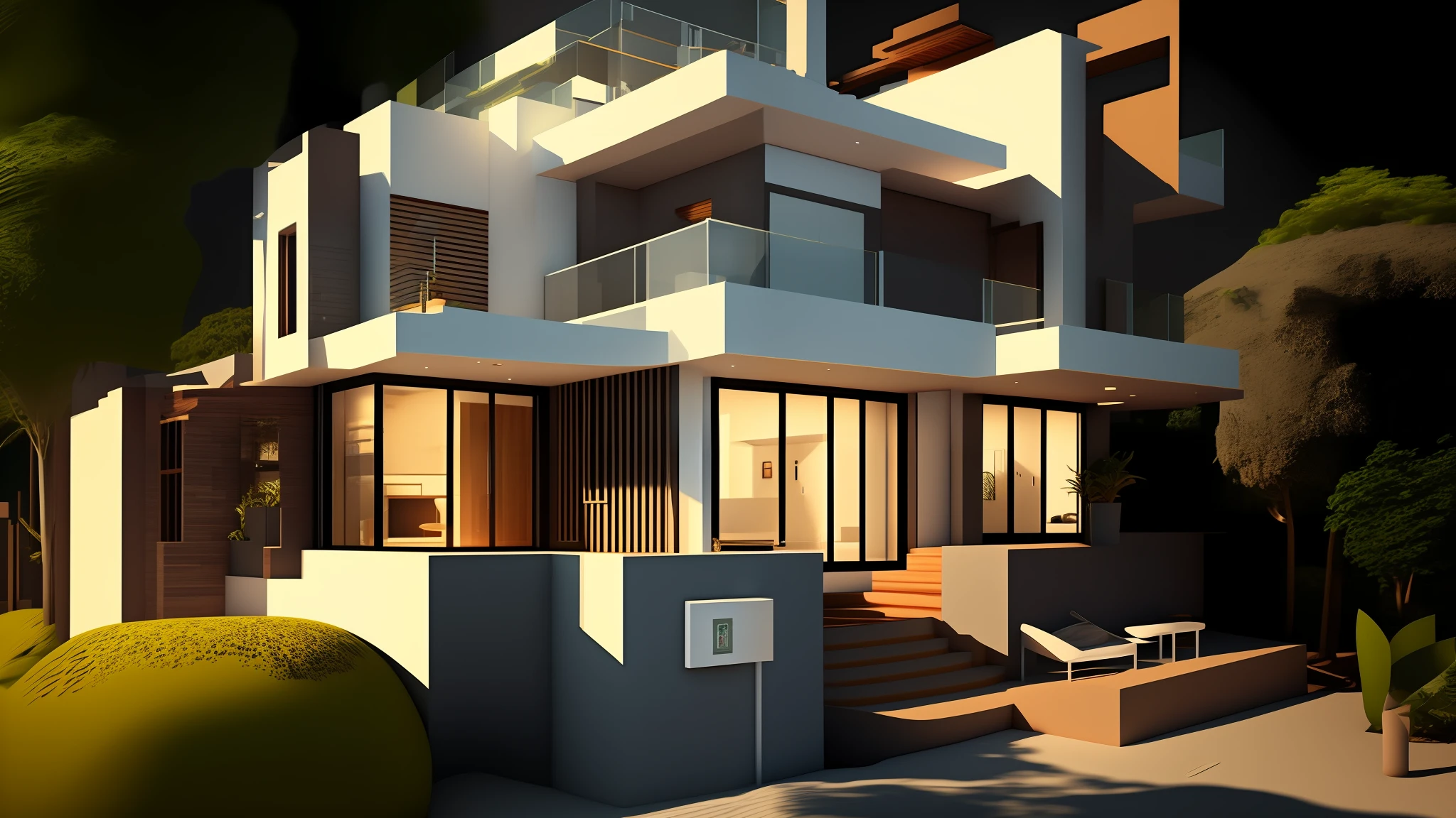 make 3d house ou of it