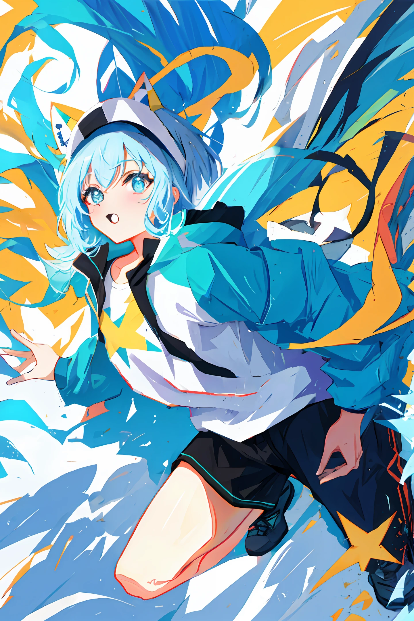 Cartoon, cute, stage
