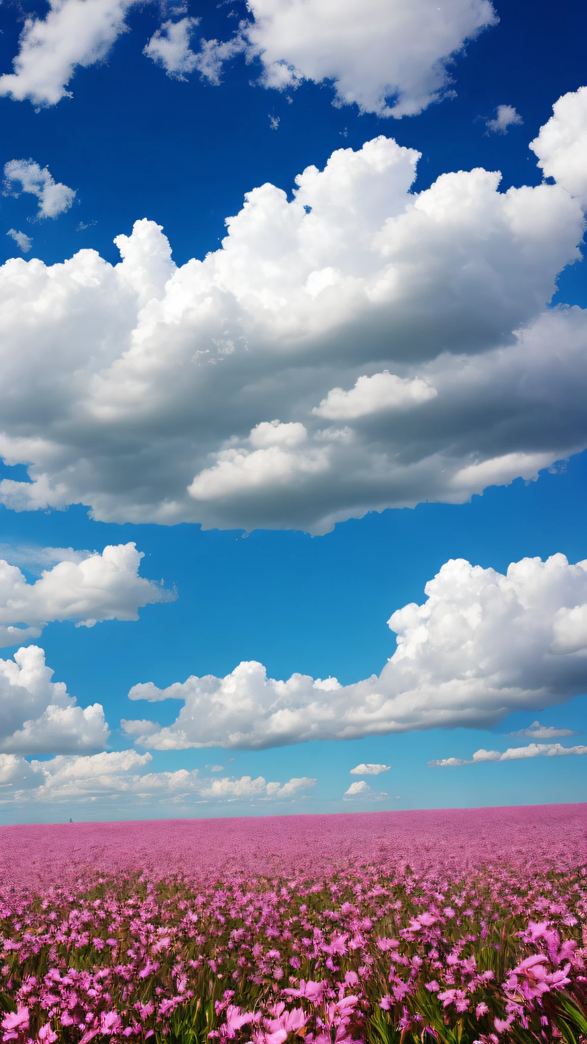 Spring, beautiful sky, lots of clouds, daylight
Farsighted, wide-angled, dominated by the sky