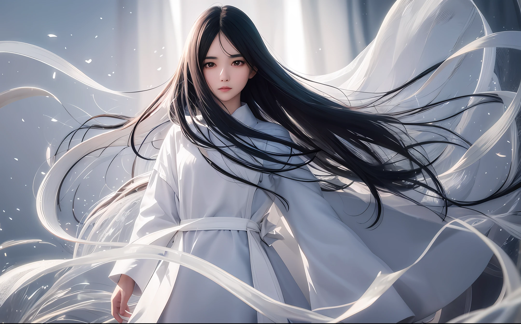 Medium long straight hair Large eyes Tear mole under left eye Slightly thick lips Corners of the mouth downward Light eyebrows Light face Slender noodles Literature and art fan High cold temperament White skin Hospital finance