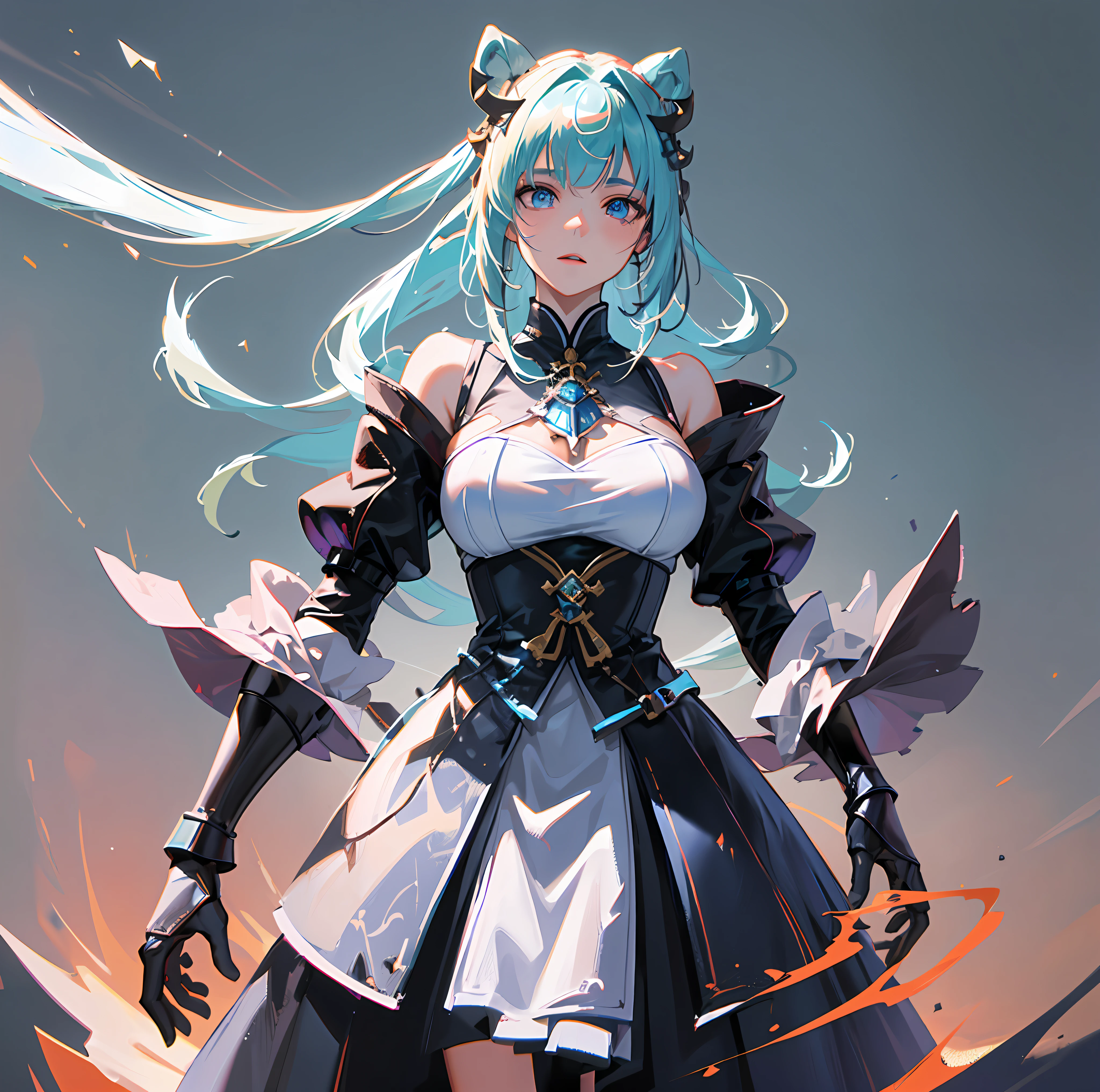 ((Best quality)), ((masterpiece)), (detailed:1.4), 3D, an image of anime character with sword and armor in front of a circular background, concept art by Shitao, pixiv, sots art, ayaka genshin impact, keqing from genshin impact, genshin impact character, fate grand order, zhongli from genshin impact, albedo from overlord, from arknights, HDR (High Dynamic Range),Ray Tracing,NVIDIA RTX,Super-Resolution,Unreal 5,Subsurface scattering,PBR Texturing,Post-processing,Anisotropic Filtering,Depth-of-field,Maximum clarity and sharpness,Multi-layered textures,Albedo and Specular maps,Surface shading,Accurate simulation of light-material interaction,Perfect proportions,Octane Render,Two-tone lighting,Wide aperture,Low ISO,White balance,Rule of thirds,8K RAW,