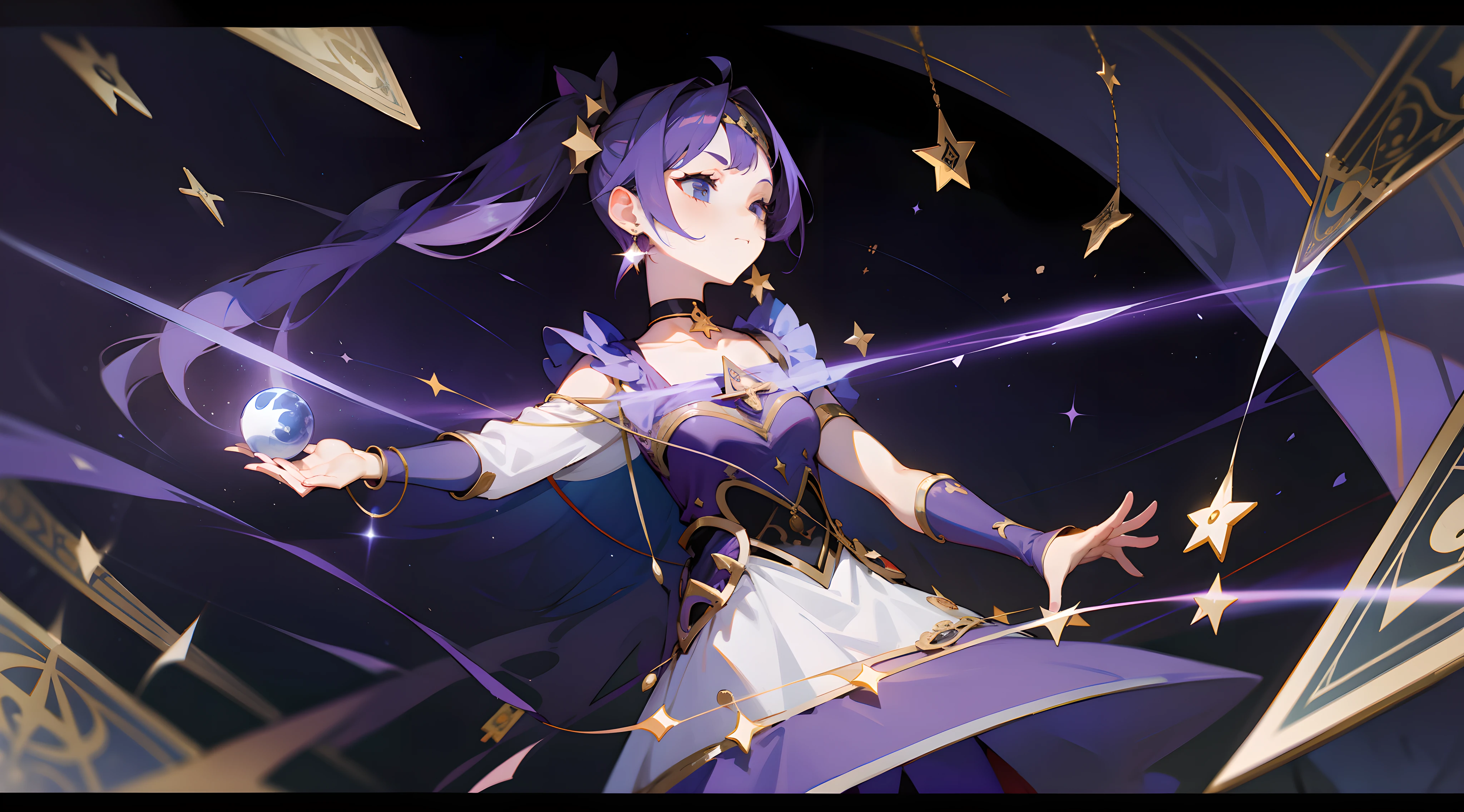 Tarot card in hand