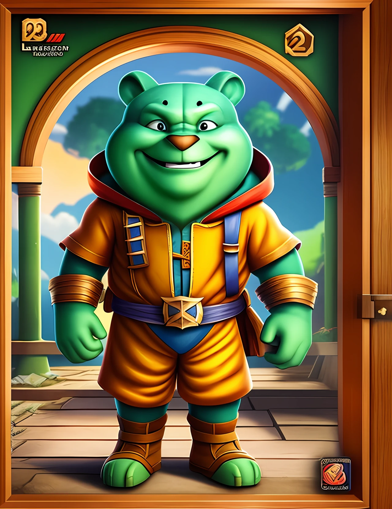 [T-shirt print] + [Digital art style] + [Children's character] + [3D animation] + [Graphics Engine Leonardo Diffusion, Rendering Engine Leonardo style, Graphics Engine Midjourney, 1024x1024 Px, Guidance Scale 2,  Strength 0.4] --auto --s2