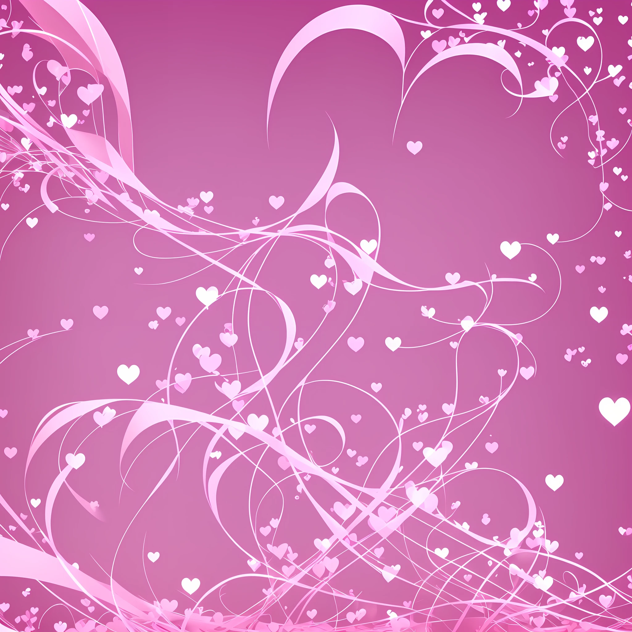 a lot of pink hearts flying in the air, pink, hearts, flying, pink hearts in the background, simple romantic path traced, several hearts, pink petals fly, many hearts, hearts falling, beautiful high resolution, flow of love and happiness, white background, minimalist background, --auto --s2