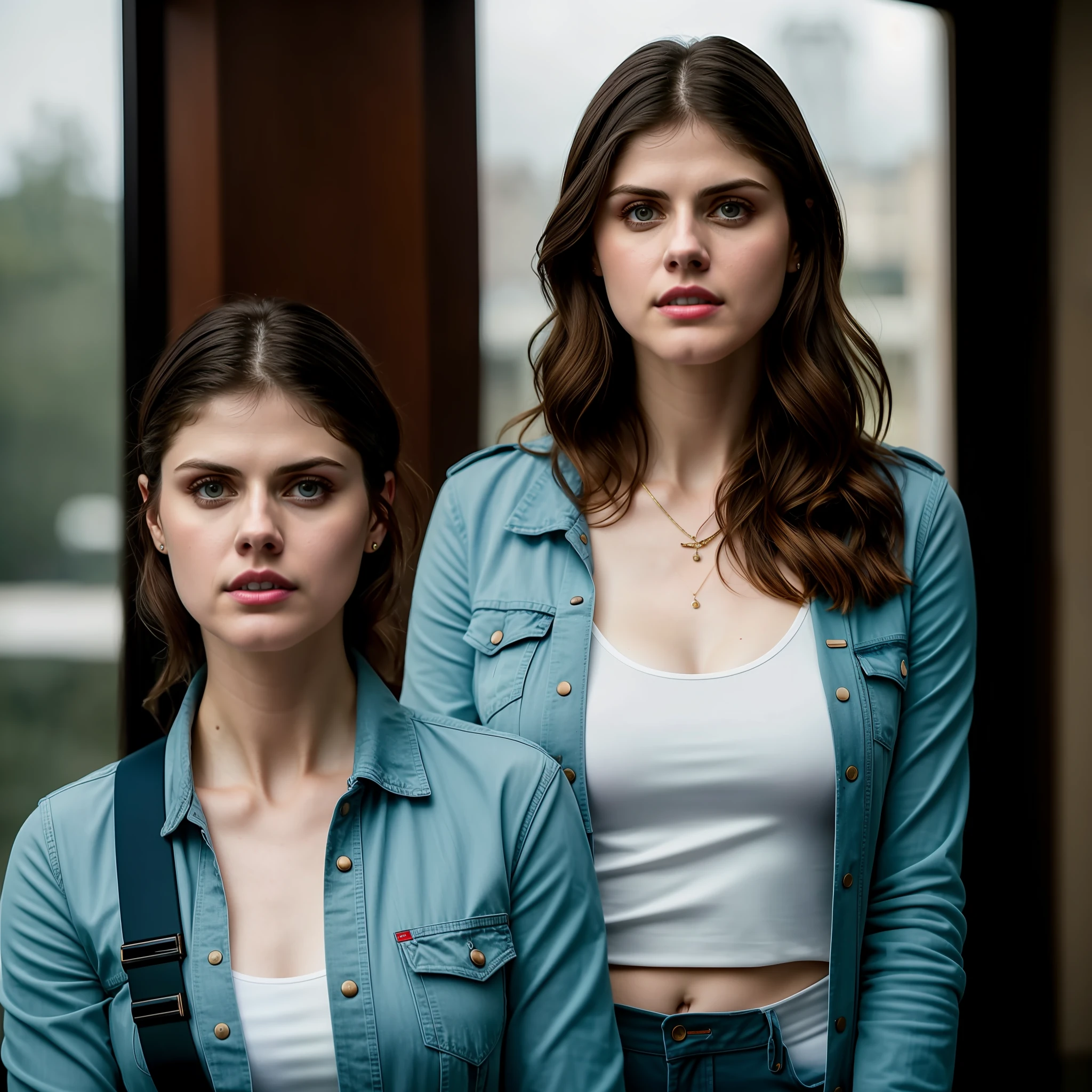 alexandra daddario,ultra realistic, masterpiece, 8K HD, upscale, modern, realistic, fine detailed, Canon EOS R3 display result, artistic, 1girl