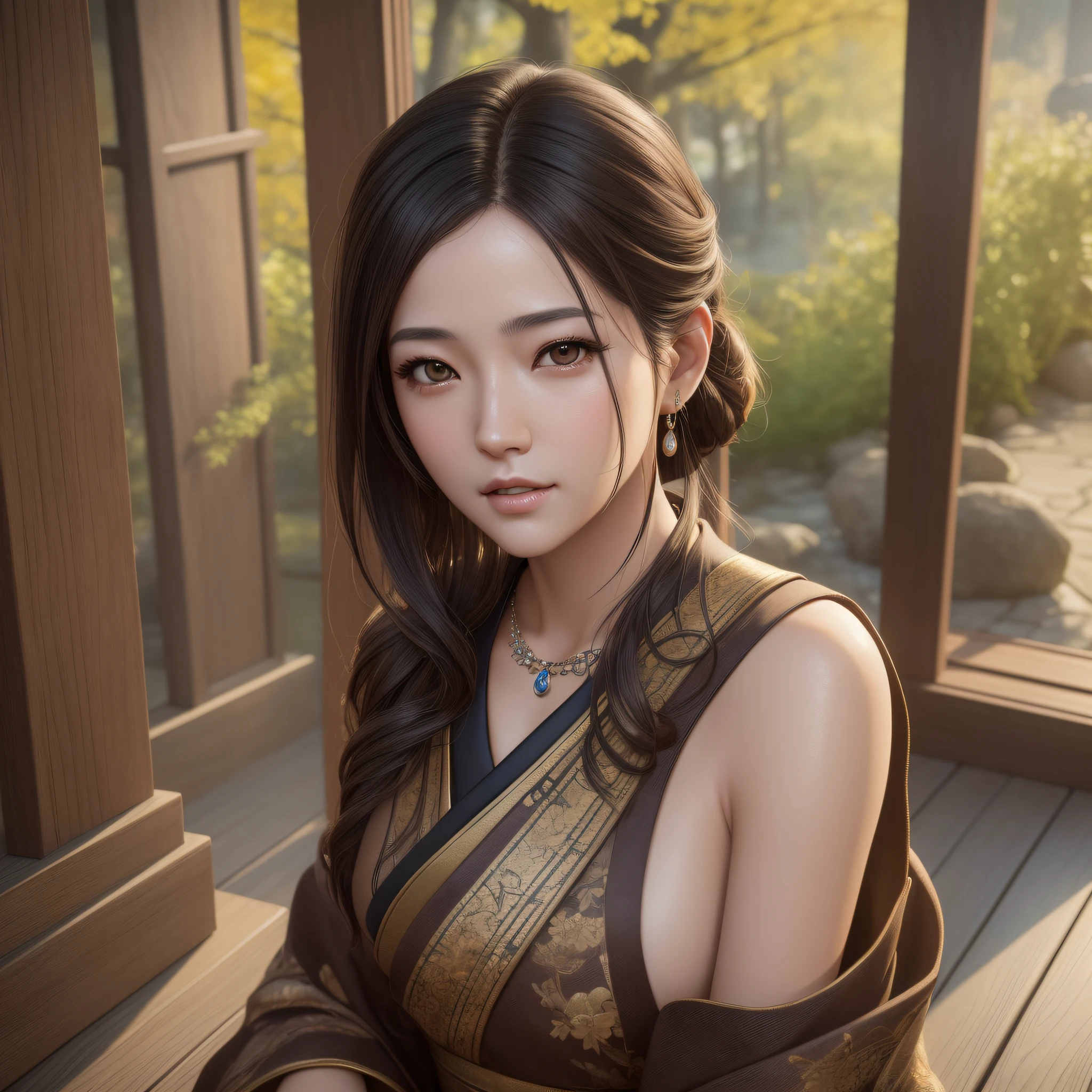 ((Best Quality)), (Masterpiece)), (Details:1.4), (Woman of the Japan), Brown Eyes, 3D, Beautiful Woman Image, HDR, High Dynamic Range, Ray Tracing, NVIDIA RTX, Super Resolution, Unreal 5