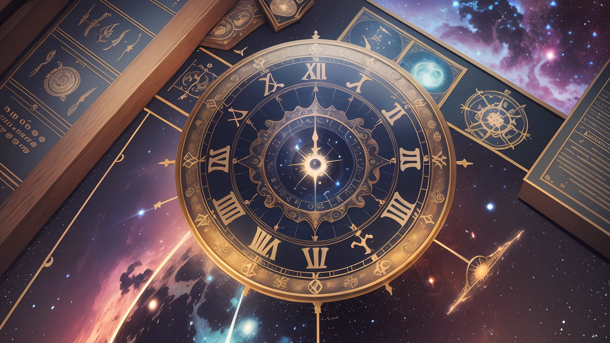 Horoscope, Signs, universe, nebulae, realistic, astral, 3D --auto --s2
