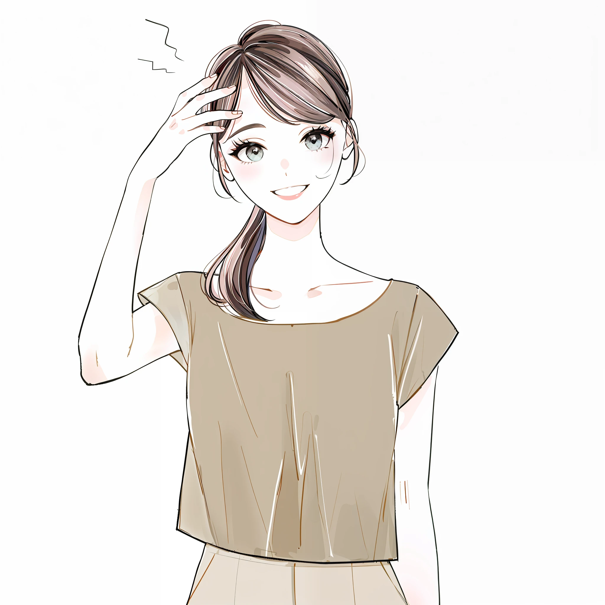 a smiling look