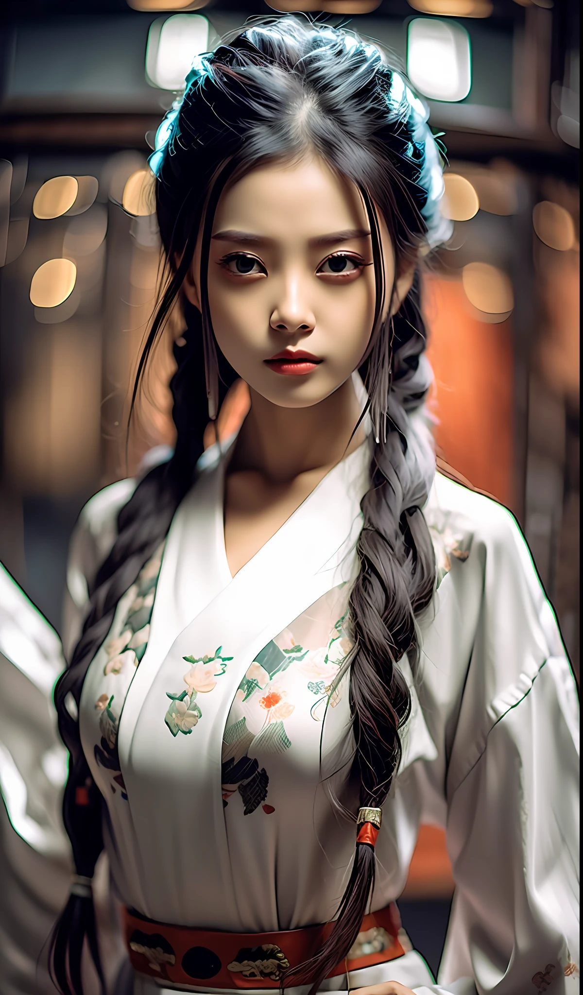 best quality, masterpiece, highres, wuxia 1girl, china dress, super Beautiful face, super beautiful eye, super beautiful hair