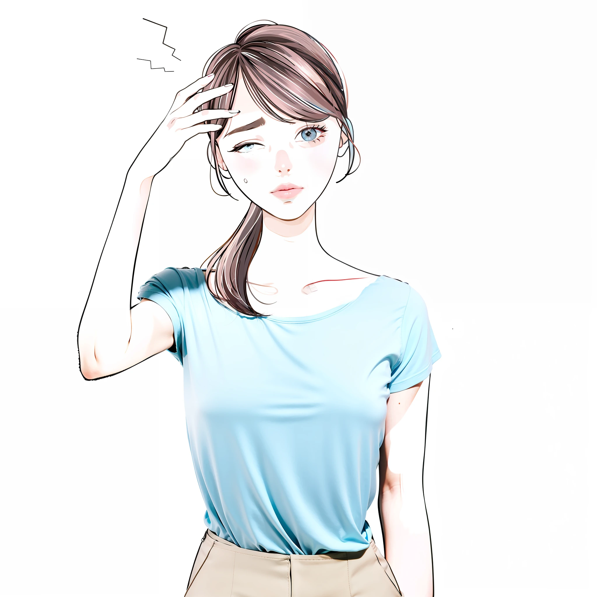 Light blue T-shirt