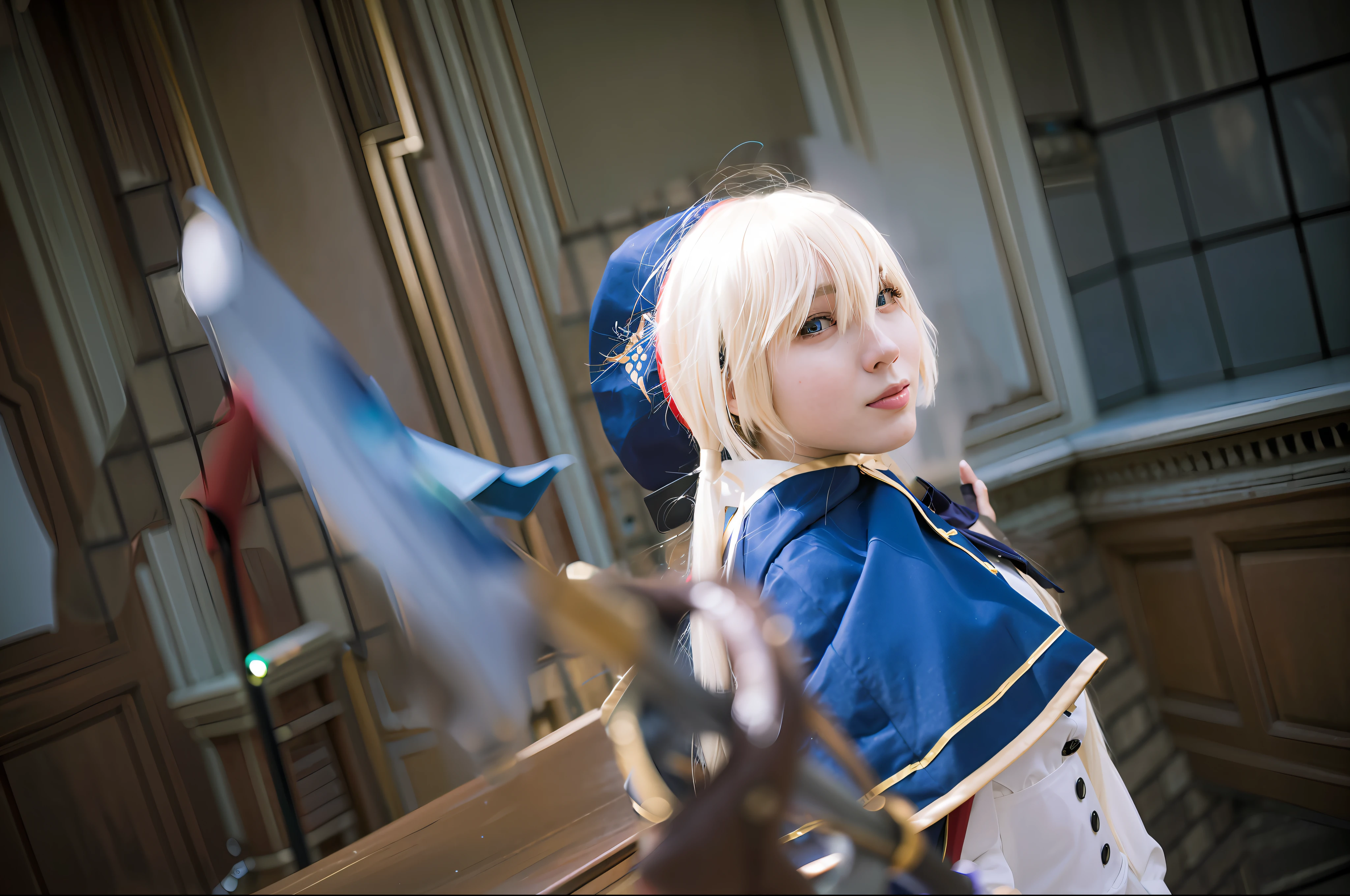 Cosplay photos, shot with Canon 5d MK4, shot with Canon EOS 5 D Mark IV, shot with Canon EOS 5 D, shot on Canon EOS R 6, shot with Canon EOS 5 D, desert castle backlight, wind, overhead shot --auto --s2