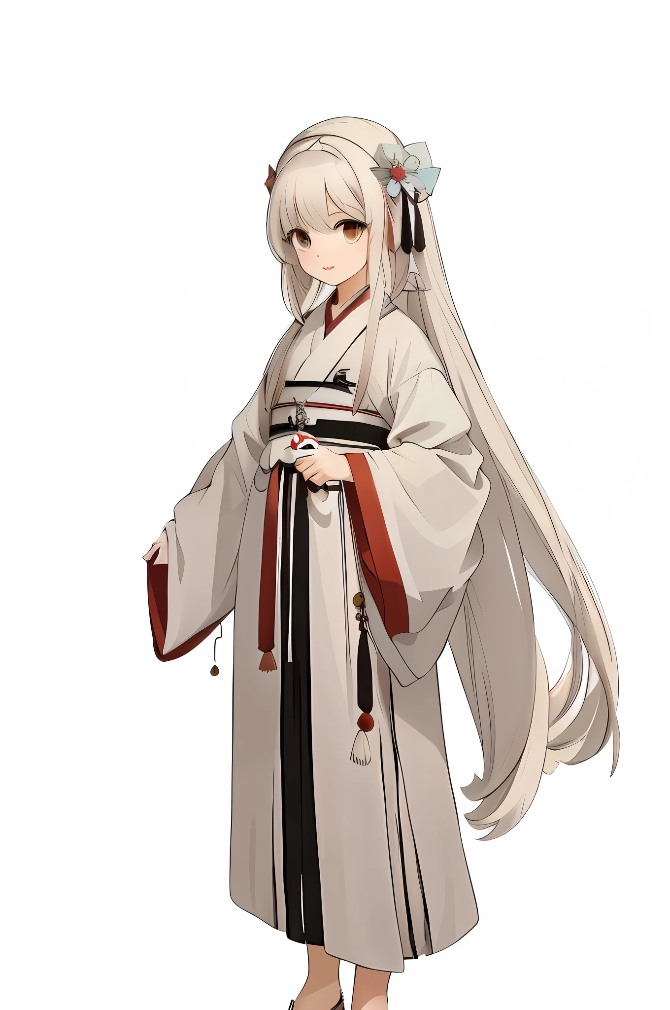 Replenish the palm and missing part of the clothes, hanfu