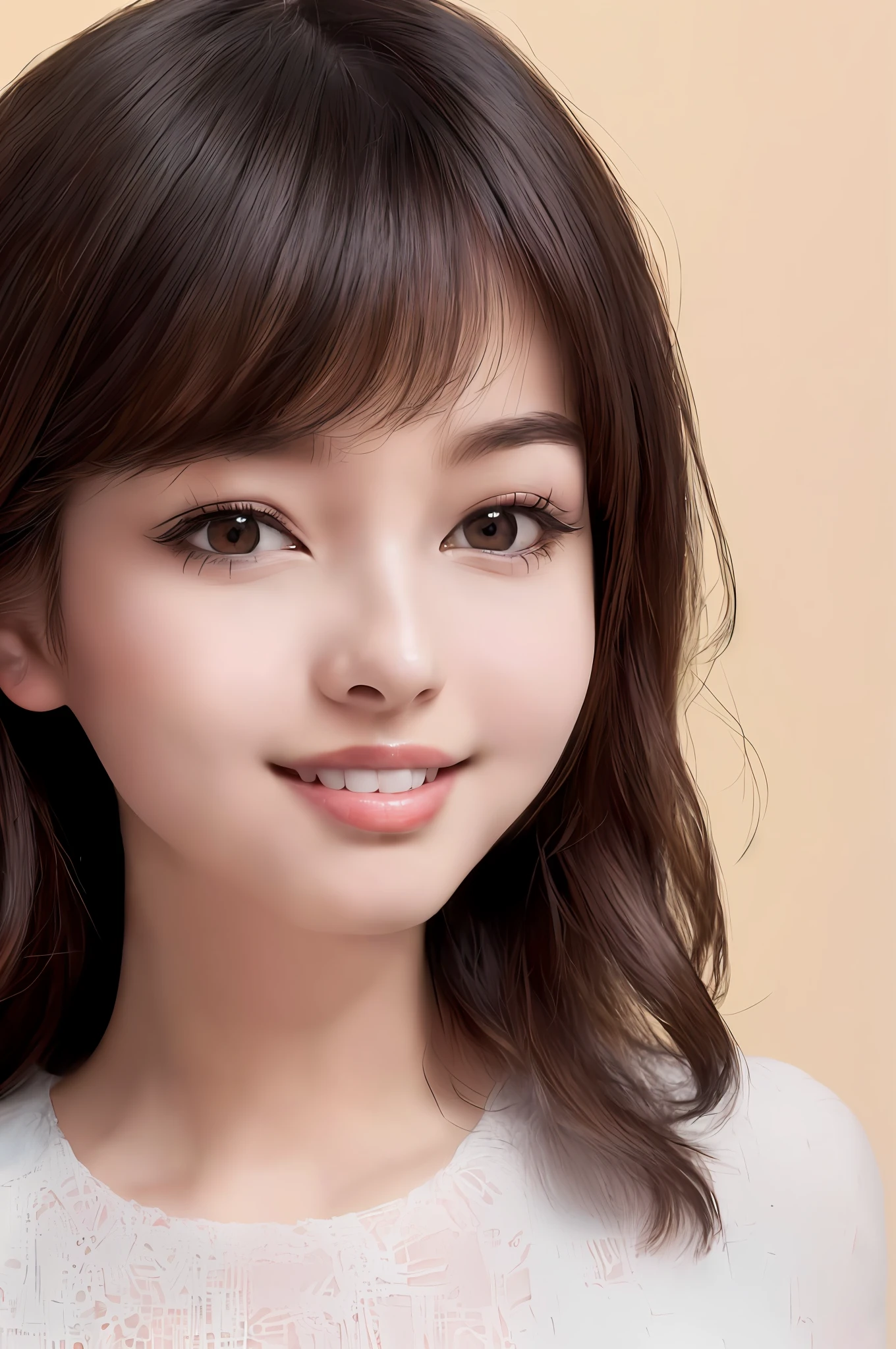 1girl, crowd street, natural light, top quality, masterpiece, illustration, very delicate and beautiful, very detailed, CG, unity, 8k wallpaper, amazing, detailed, masterpiece, top quality, official art, very Detailed CG unity 8k wallpaper, ridiculous, incredibly ridiculous, huge file size, super detailed, high resolution, highly detailed, beautiful detailed girls, highly detailed eyes and faces, beautiful detailed eyes, (RAW photo, best quality), (realistic, photorealistic: 1.3), light on face, full body, full body shot, black jacket, ((triangular face)), (light brown hair: 1), long hair, (big governor's eyes), ((puffy eyes)), (( (small breasts))), ((delusion milk)), (K-POP idol), (Aegyo monkey), bangs, ((wall background) )), blank wall, skinny, ((posing)), (smiling), happy, looking at viewer, facing front
