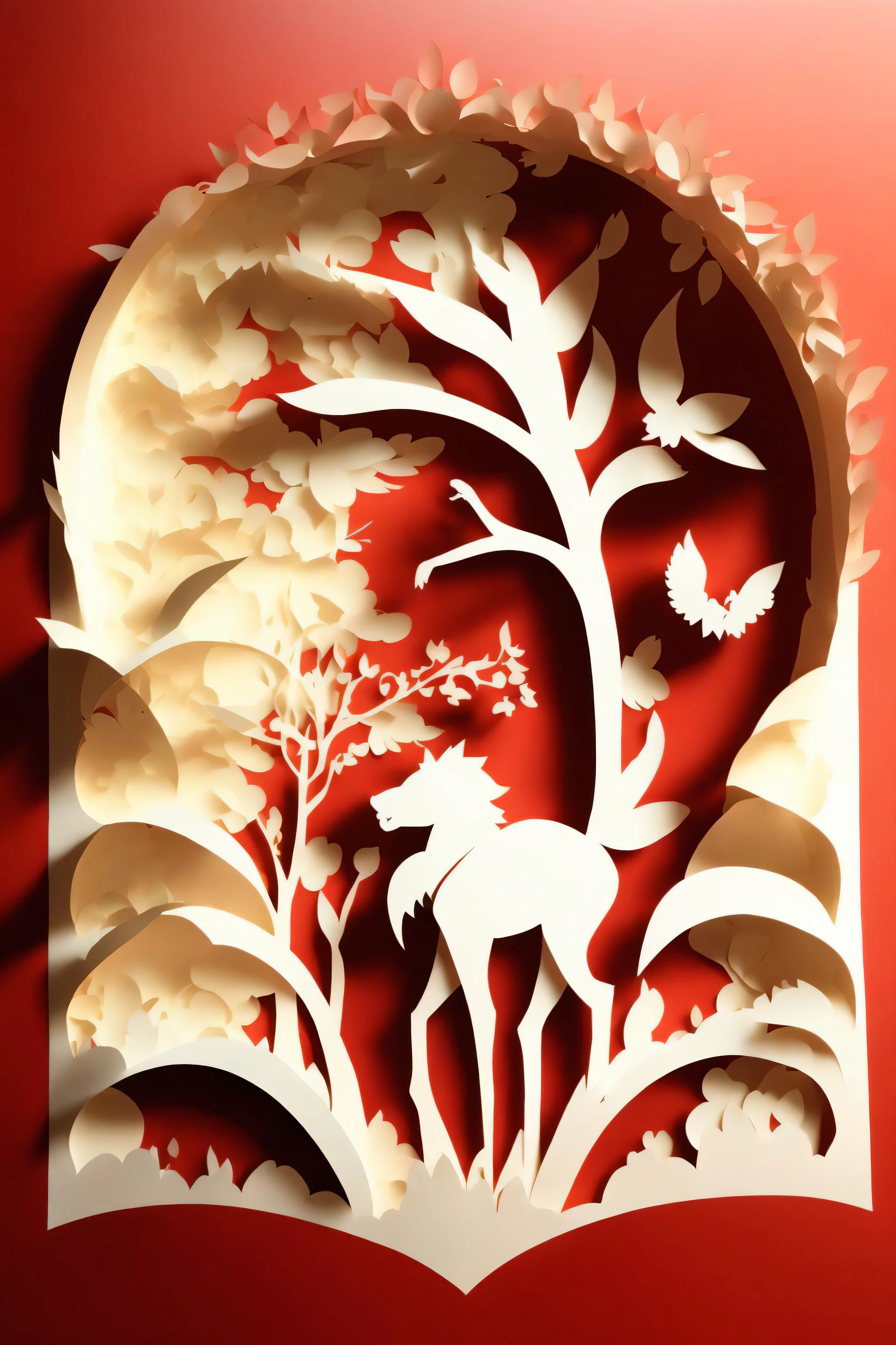 KIRIGAMI style magical dnd kirigami sequins