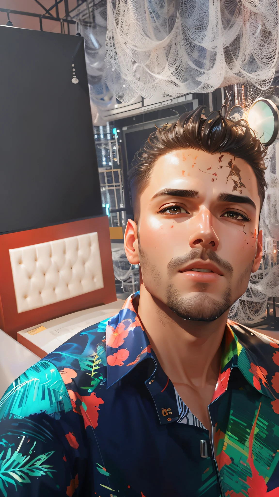 (Award-winning digital art: 1.3) from (Sketch: 1.3),(Energetic:1.3), CGSociety,ArtStation,(Saturated:1.3),(close portrait:1.3),(Male:1.4),(cute:1.4 ), (eye-catching: 1.3), beautiful, calendar pose, perfectly detailed eyes, studio lighting, spider web themed background