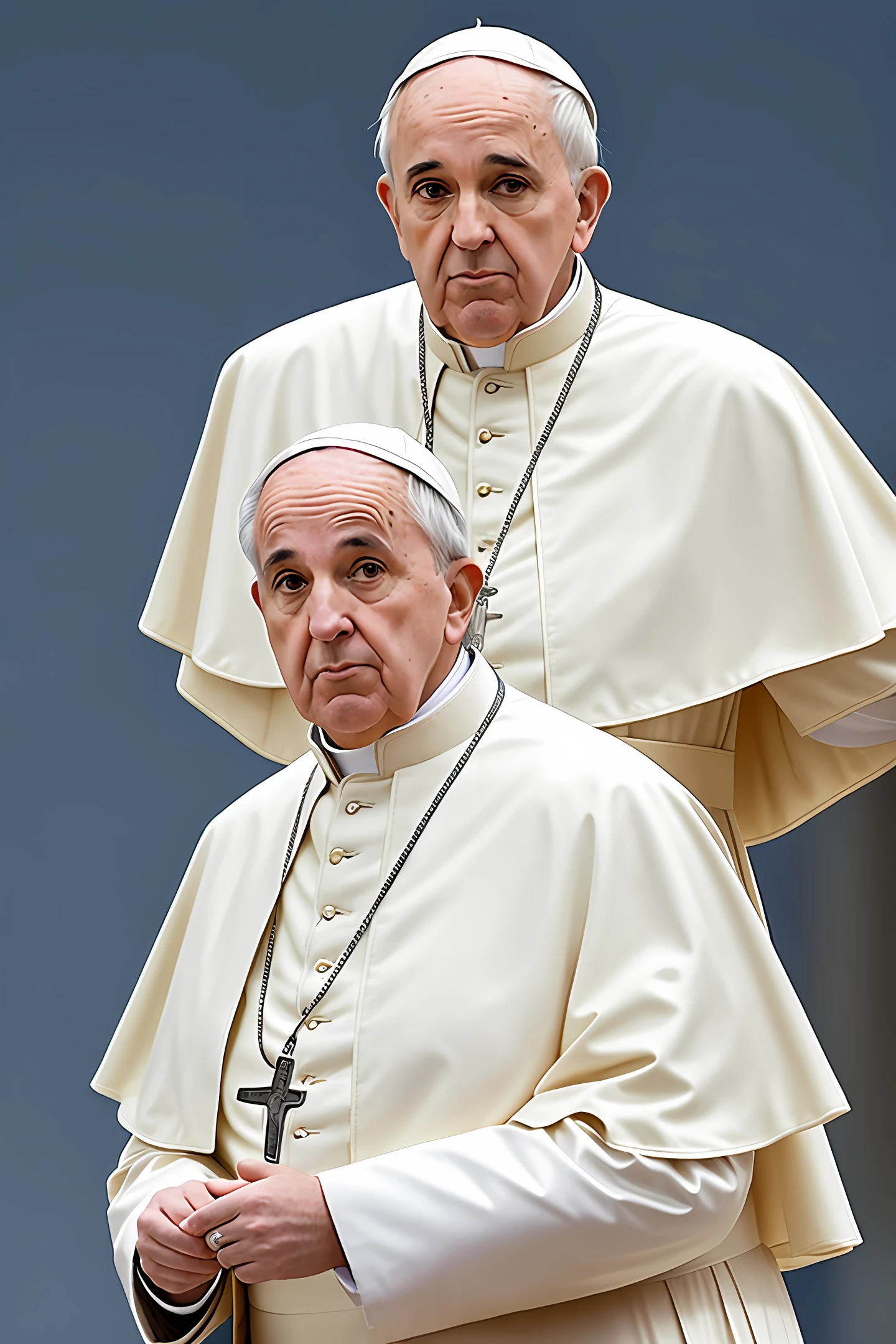 Pope in modern jacket
