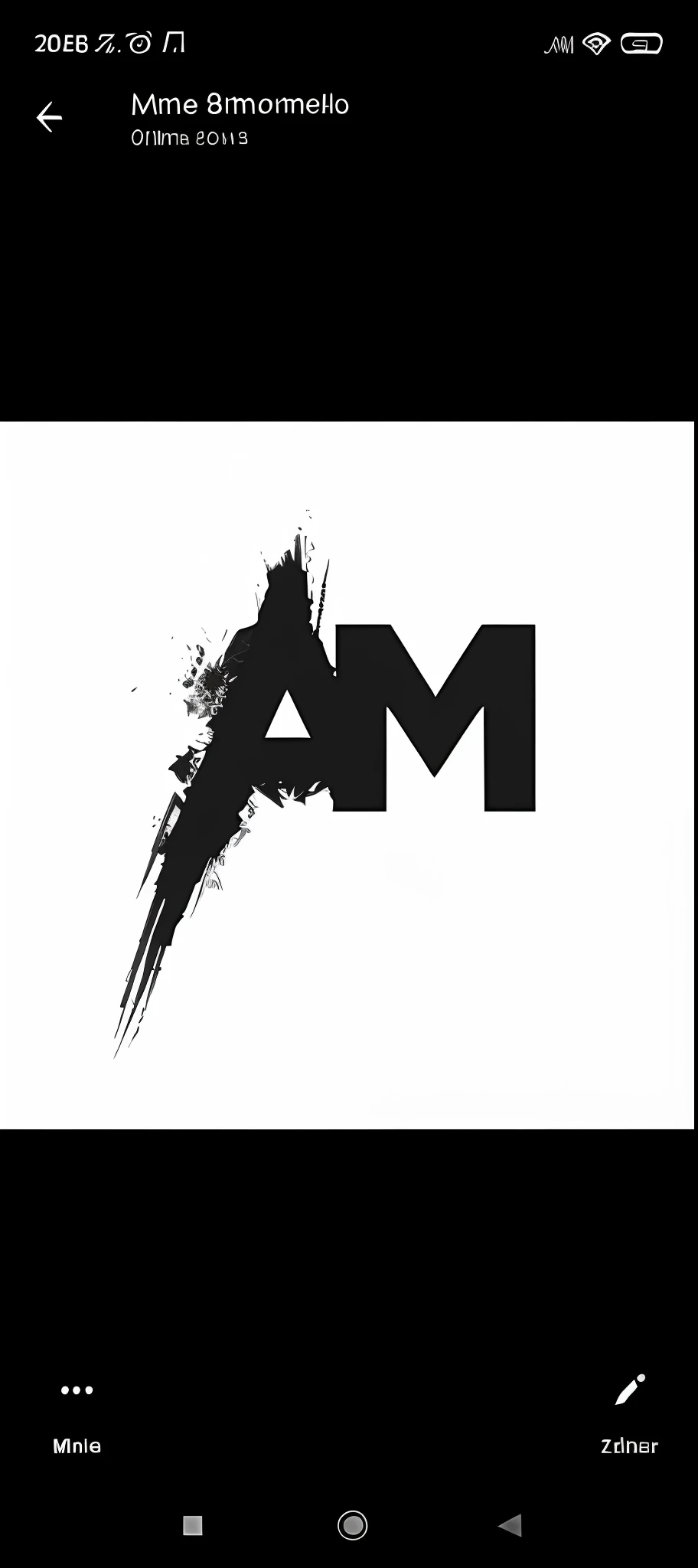a black and white photo of a logo with the word am, 3am, 3 am, official anime media, jm animation, black and white logo, by Anton Möller, inspired by Adam Marczyński, inspired by Anton Möller, an angry, art masterpice, inspired by Adam Manyoki, set against a white background