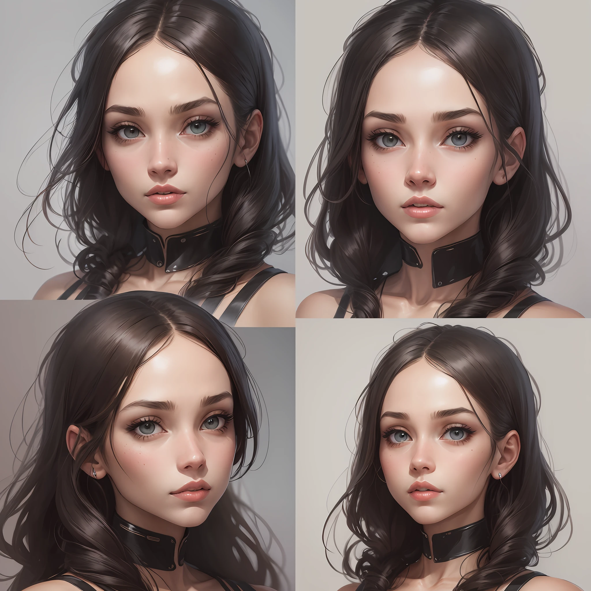 Concept art. A woman with well-defined facial features --auto --s2