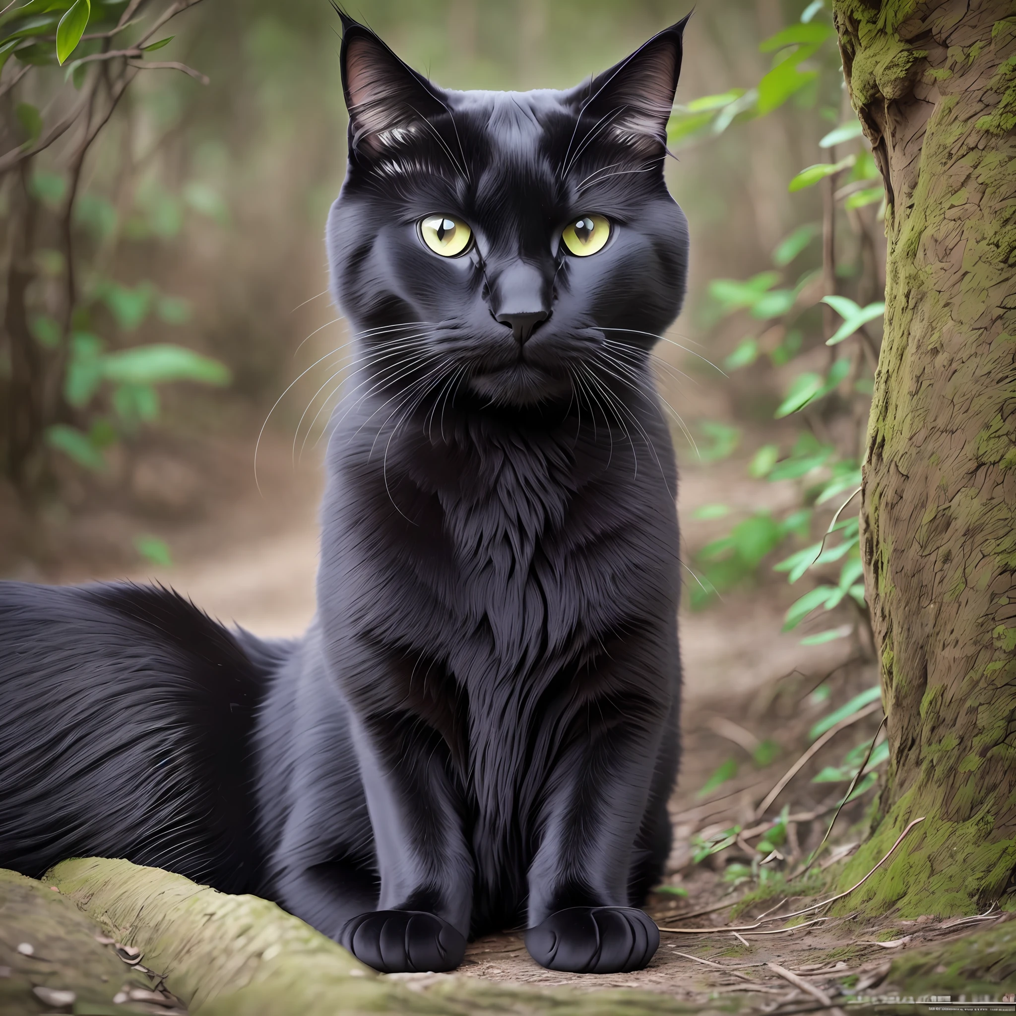 8k, RAW Photo, Best Quality, Master: 1.2), (Realistic, Photorealistic Photo: 1.37, Dark Style, Cool, Pure Black Cat --auto --s2