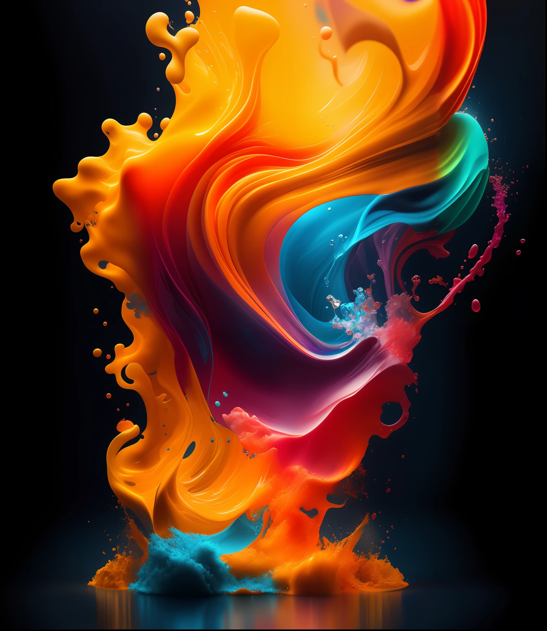 a close up of a colorful liquid swirl on a black background, 3d digital art 4k, digital artwork 4 k, 8 k vertical wallpaper, 8k vertical wallpaper, 4 k vertical wallpaper, 4k vertical wallpaper, 8k stunning artwork, beautiful art uhd 4 k, digital art 8k, digital art 8 k, colorful 8 k, digital art 4 k