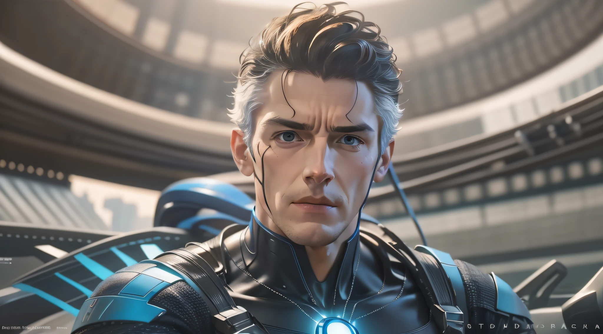 Cinematic soft lighting illuminates a stunningly detailed and ultra-realistic Reed Richards is Mister Fantastic of the Fantastic Four, that is trending on ArtStation. Octane is the perfect tool to capture the softest details of this 16k photography masterpiece