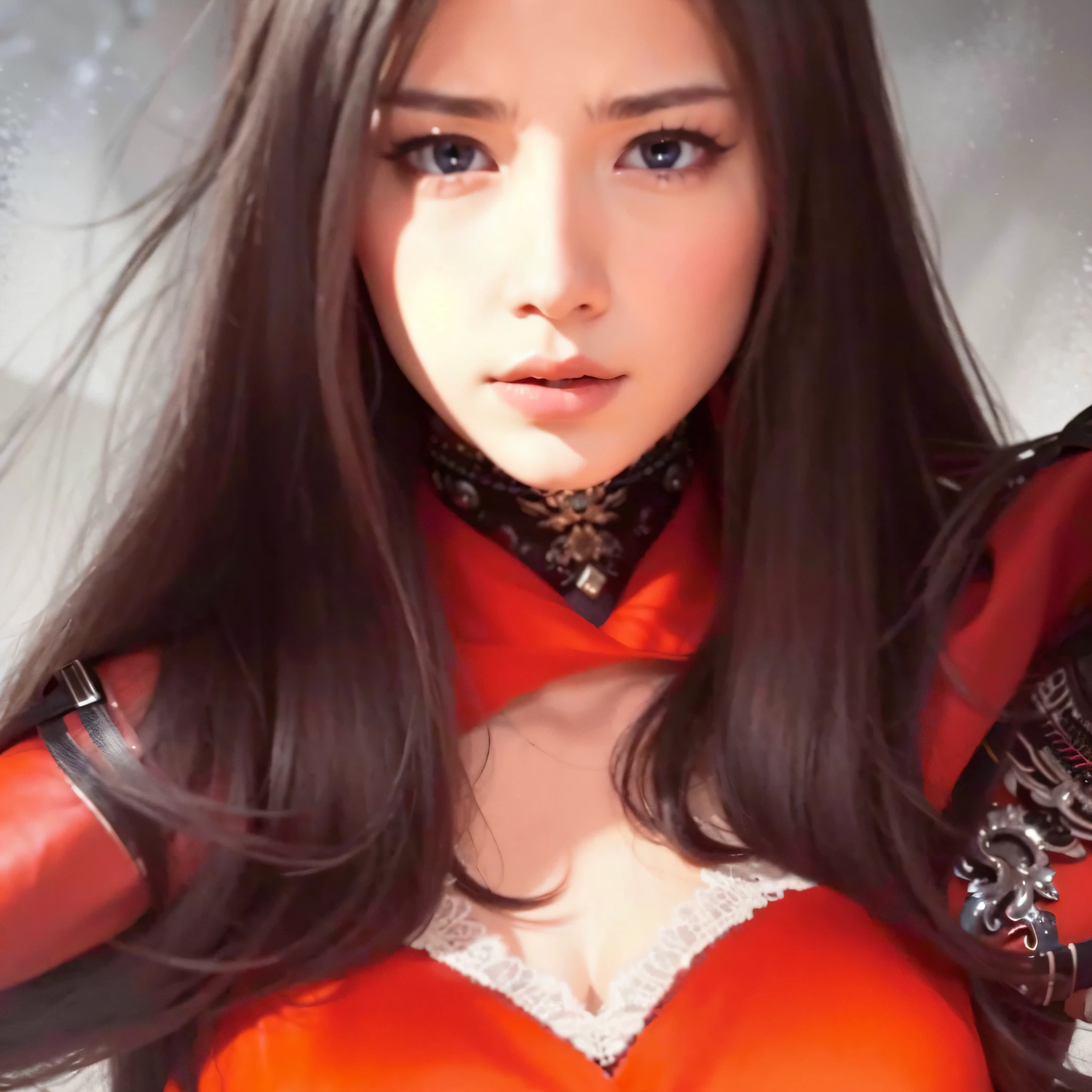 (masterpiece, detailed, impeccable quality, 8k CG unity wallpaper), exceptional lighting, red eyes, serious expression, tattoos, powerful aura.