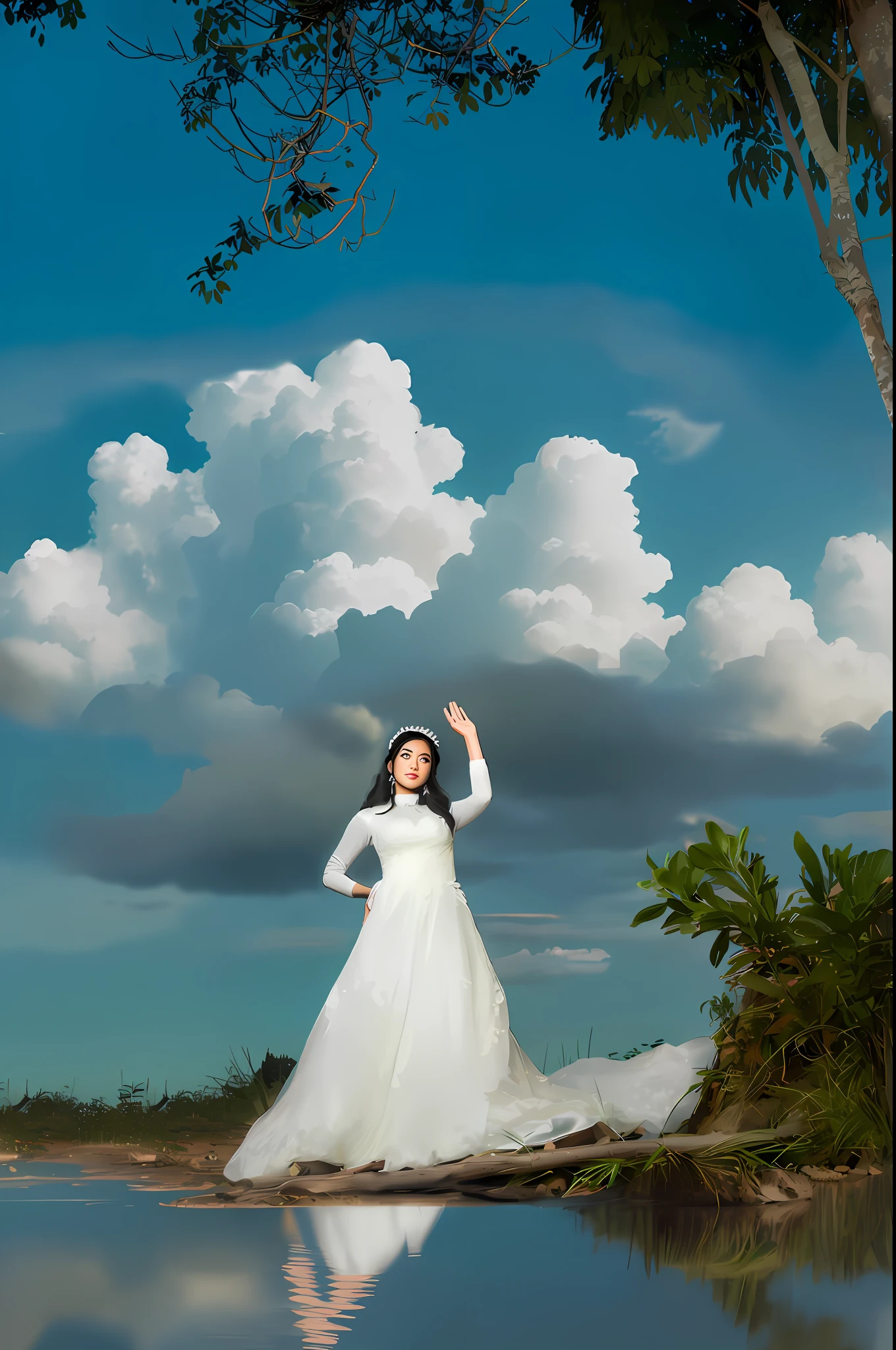 fill it with beautiful clouds