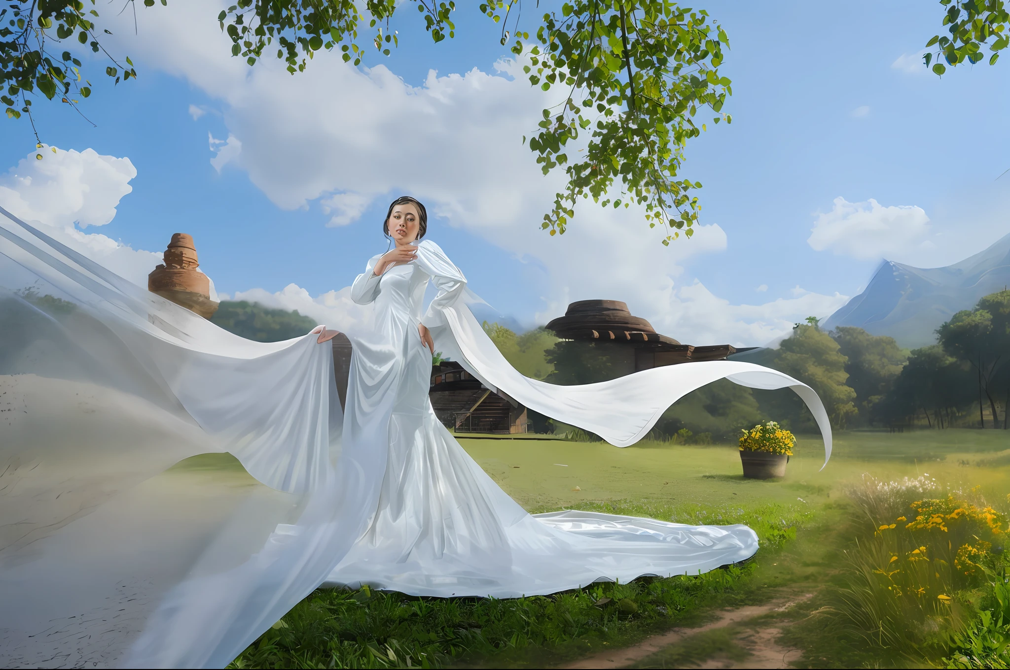 white shawl