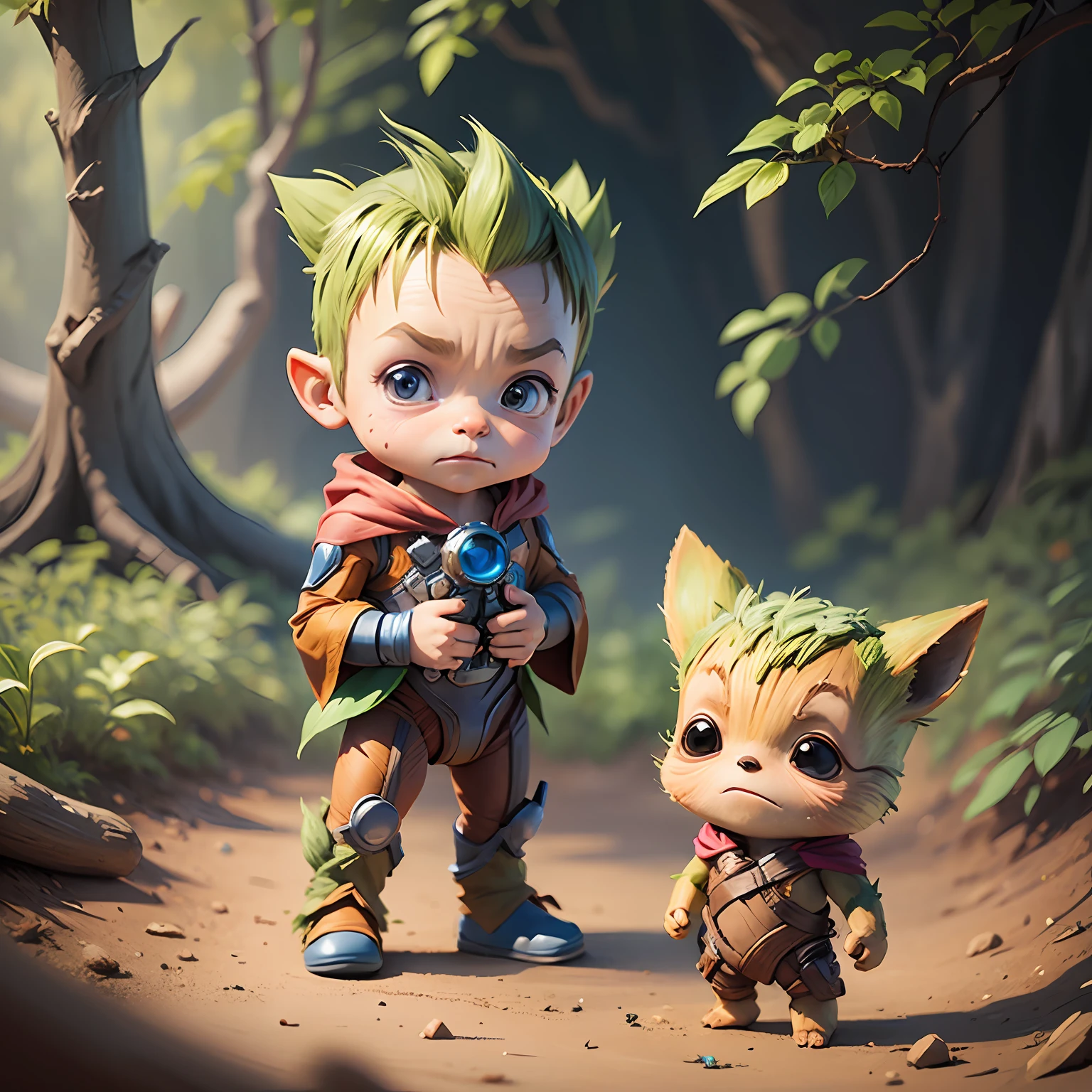 avatar, animation, cartoon marvel super hero cute baby groot stood --auto --s2