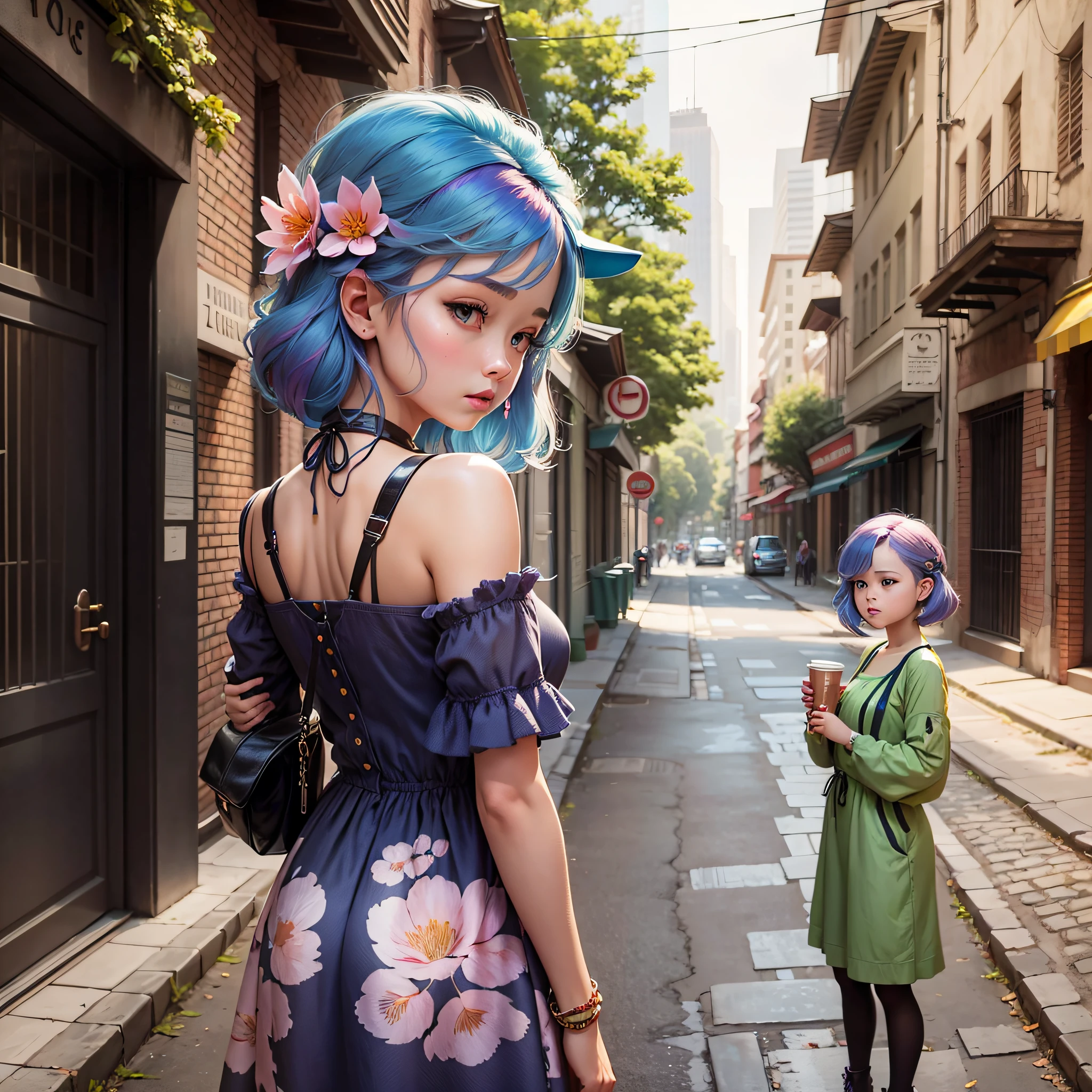 Masterpiece, Superb Style, Spring Dress, Colored Hair, Outdoor, Upper Body, Women's Conan --auto --s2