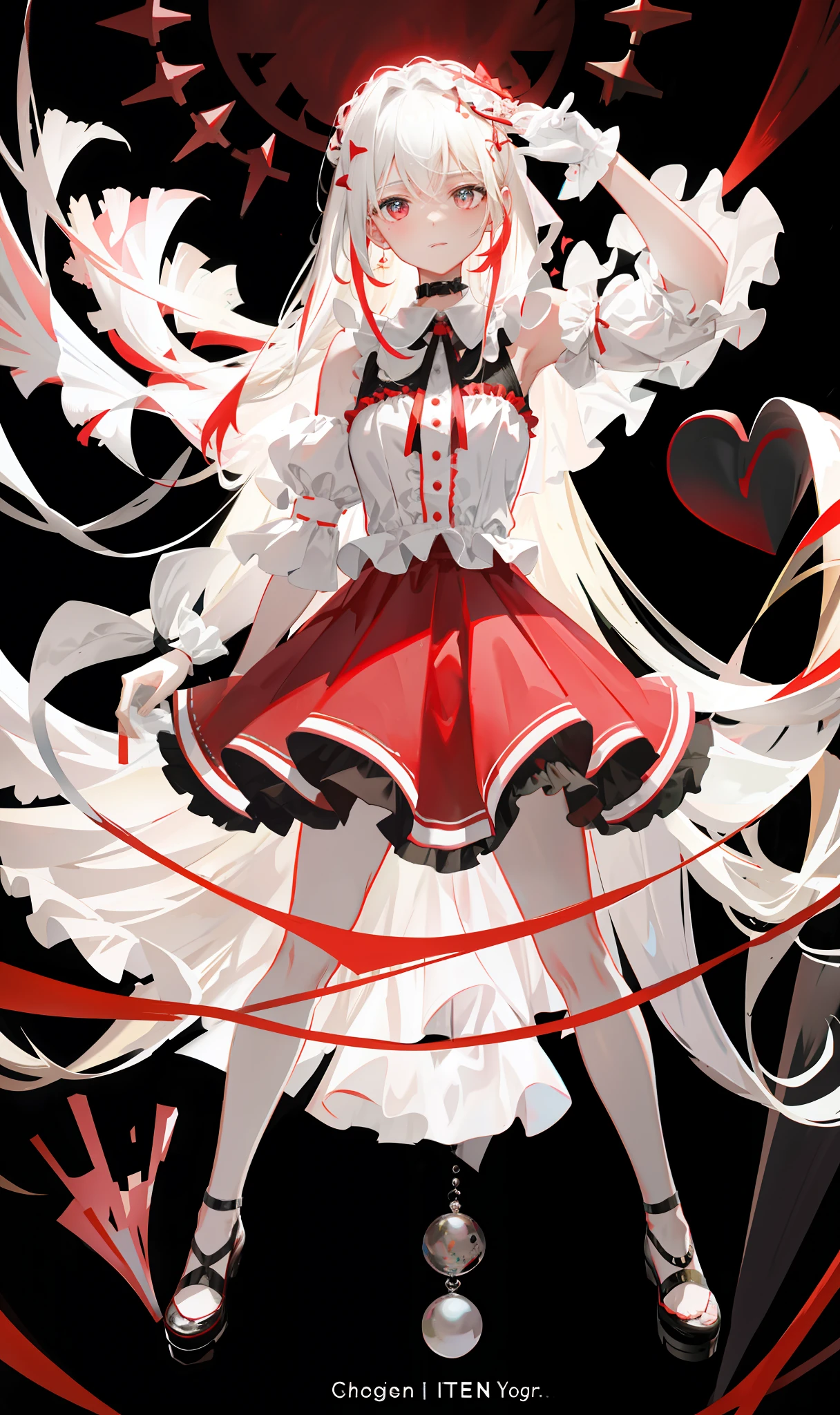 black background