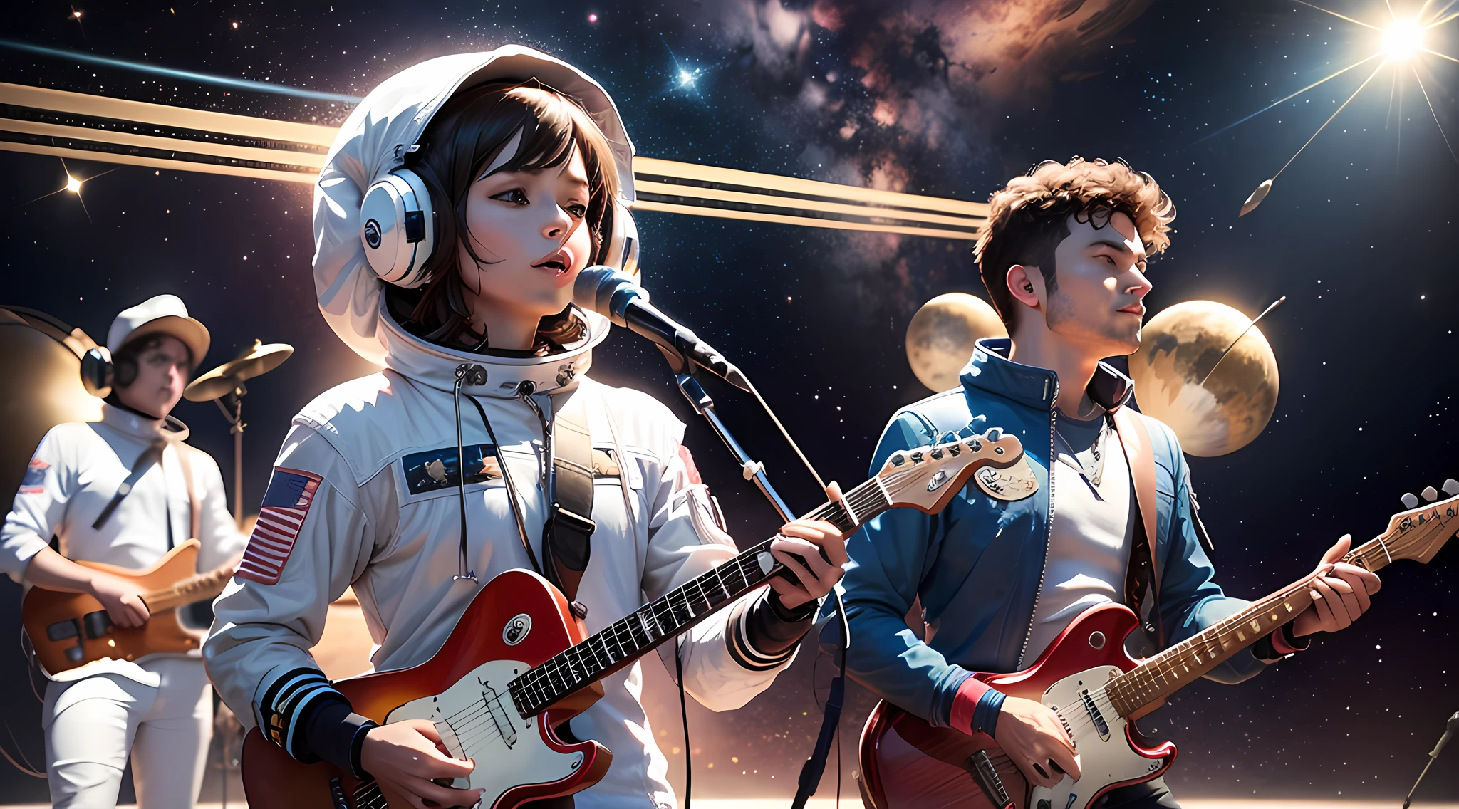 The band performs in space --auto --s2