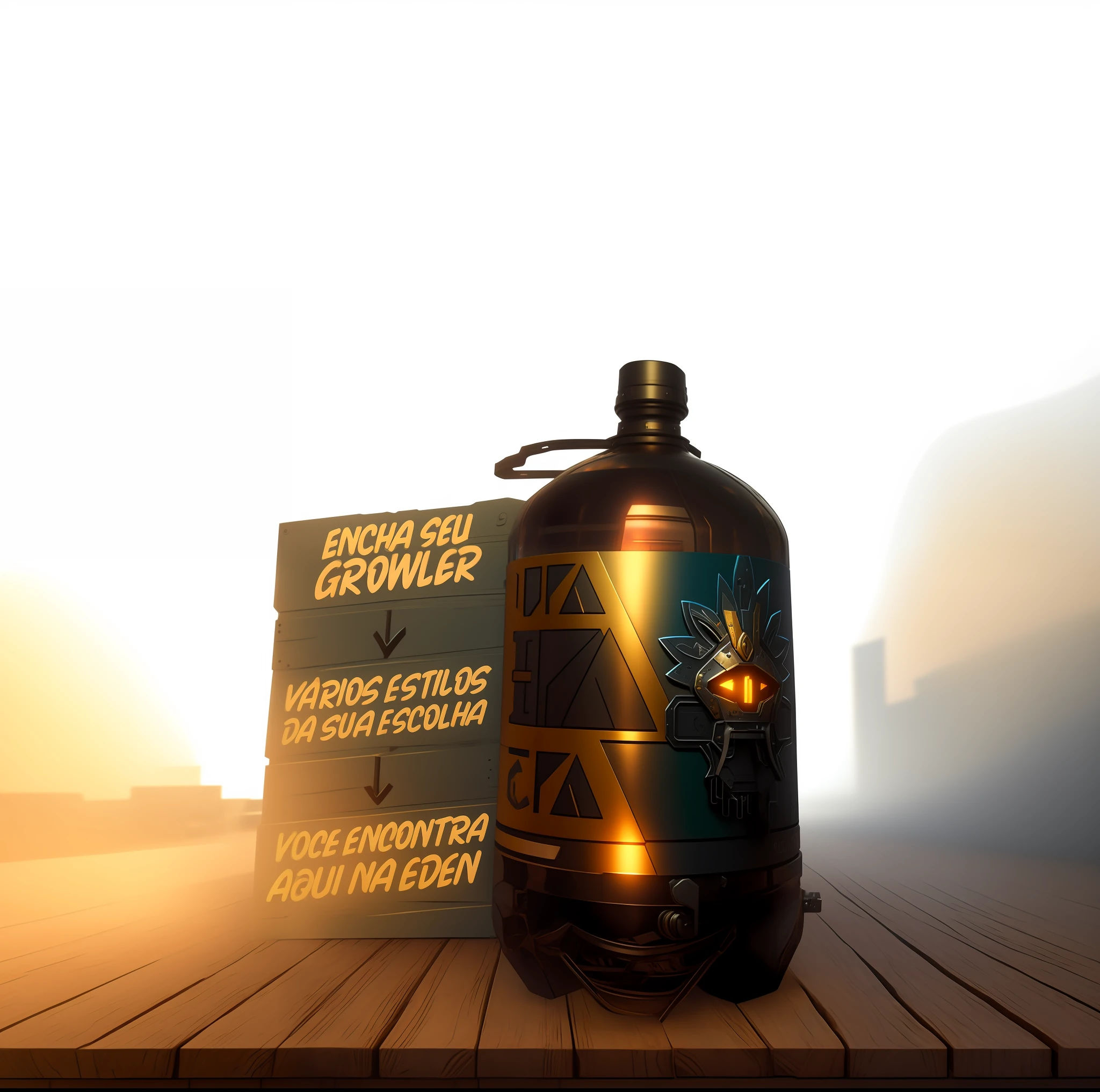 there is a large metal container sitting on a wooden table, piltover, hyperdetailed scp artifact jar, description, quixel megascan, render corona, wow, overwatch design, by Nándor Katona, from overwatch, pack, alchemy concept, teaser, bottle, by Caesar Andrade Faini, braavos, render octane