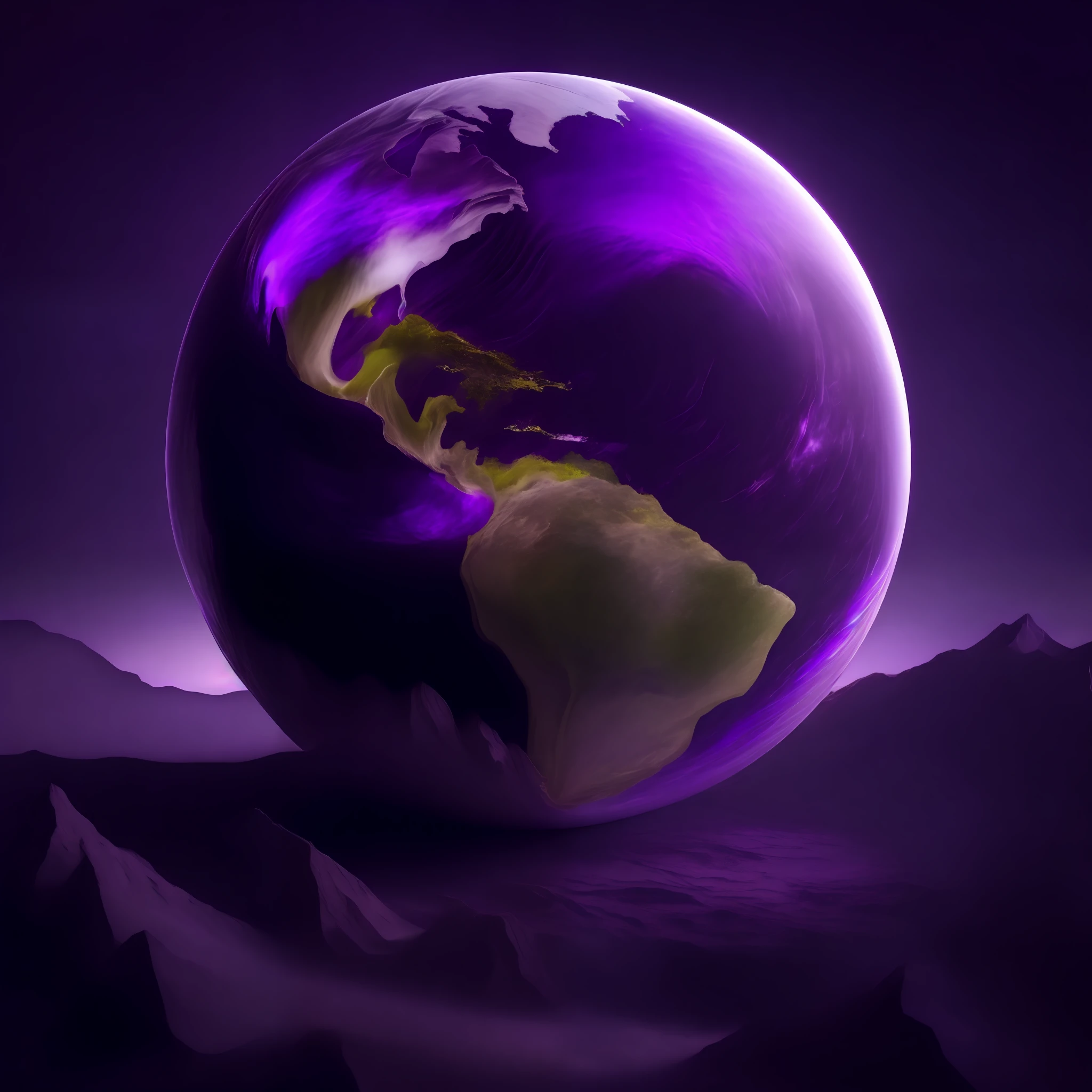 gave me the earth materials on a pristine planet, metal of silver. With the main color is charcoal purple. The secondary color is black
