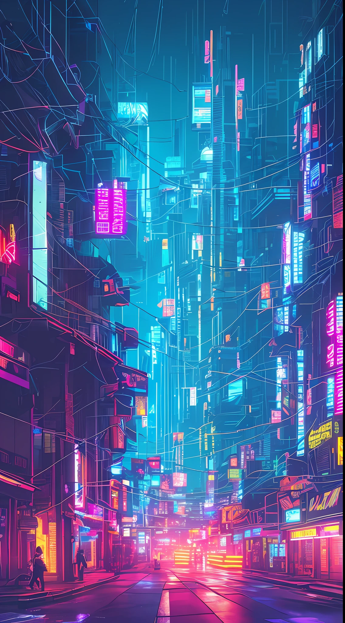 (an artistic photograph of a cyberpunk prostitute),full body shot, centered, (extremely detailed:1.2), (intricate neon slums in the background:1.1), hyper-detailed, (soft lighting:1.2), high resolution, filmic grain.
