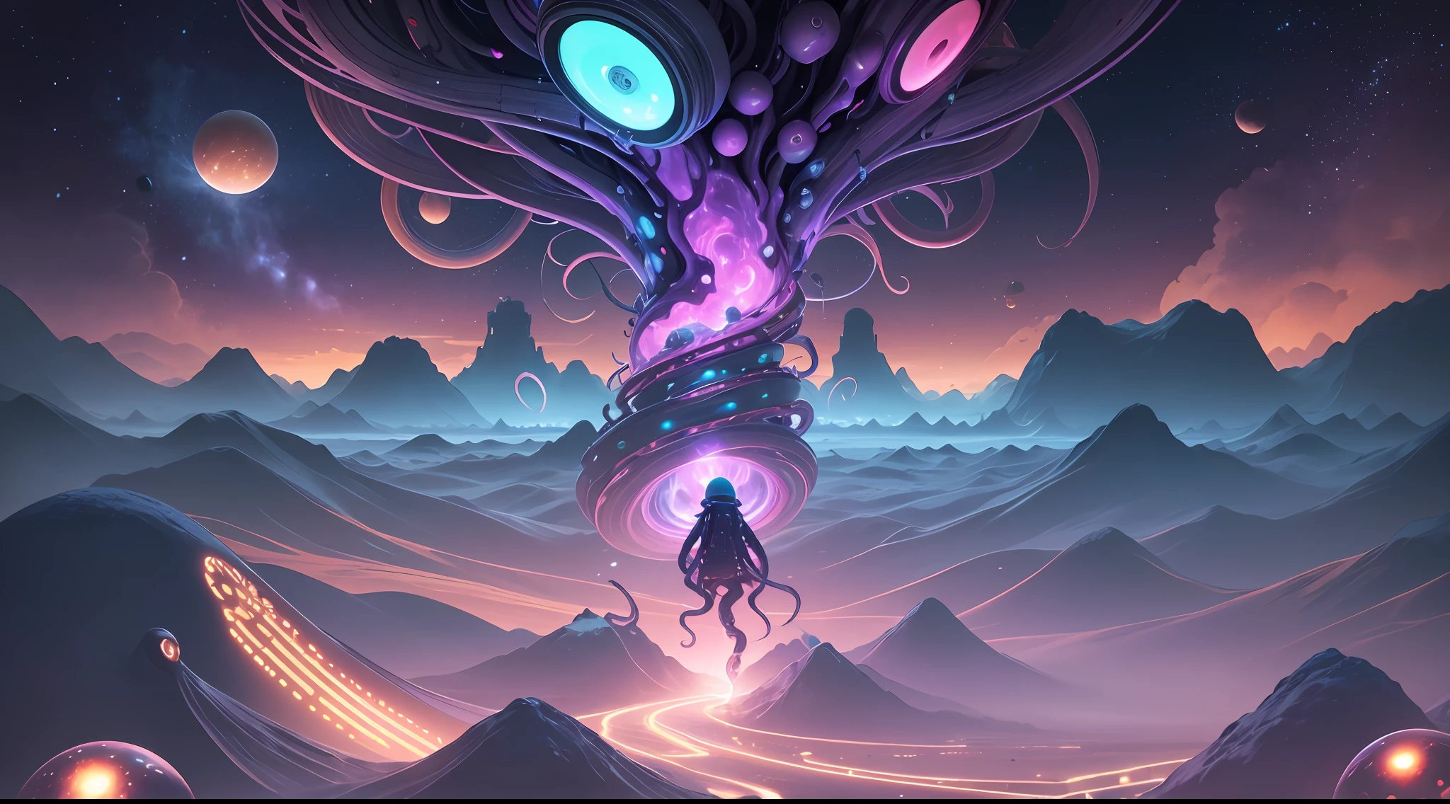 The planet Earth being invaded by aliens with tentacles that release goo that makes the human being increase dopamine by 200 percent, imagine what that would be like, them injecting dopamine into the human being and running after it and some humans becoming slaves of their dopamine getting addicted --auto --s2