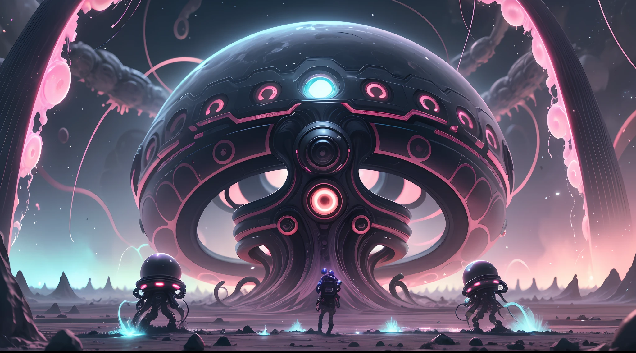 The planet Earth being invaded by aliens with tentacles that release goo that makes the human being increase dopamine by 200 percent, imagine what that would be like, them injecting dopamine into the human being and running after it and some humans becoming slaves of their dopamine getting addicted --auto --s2